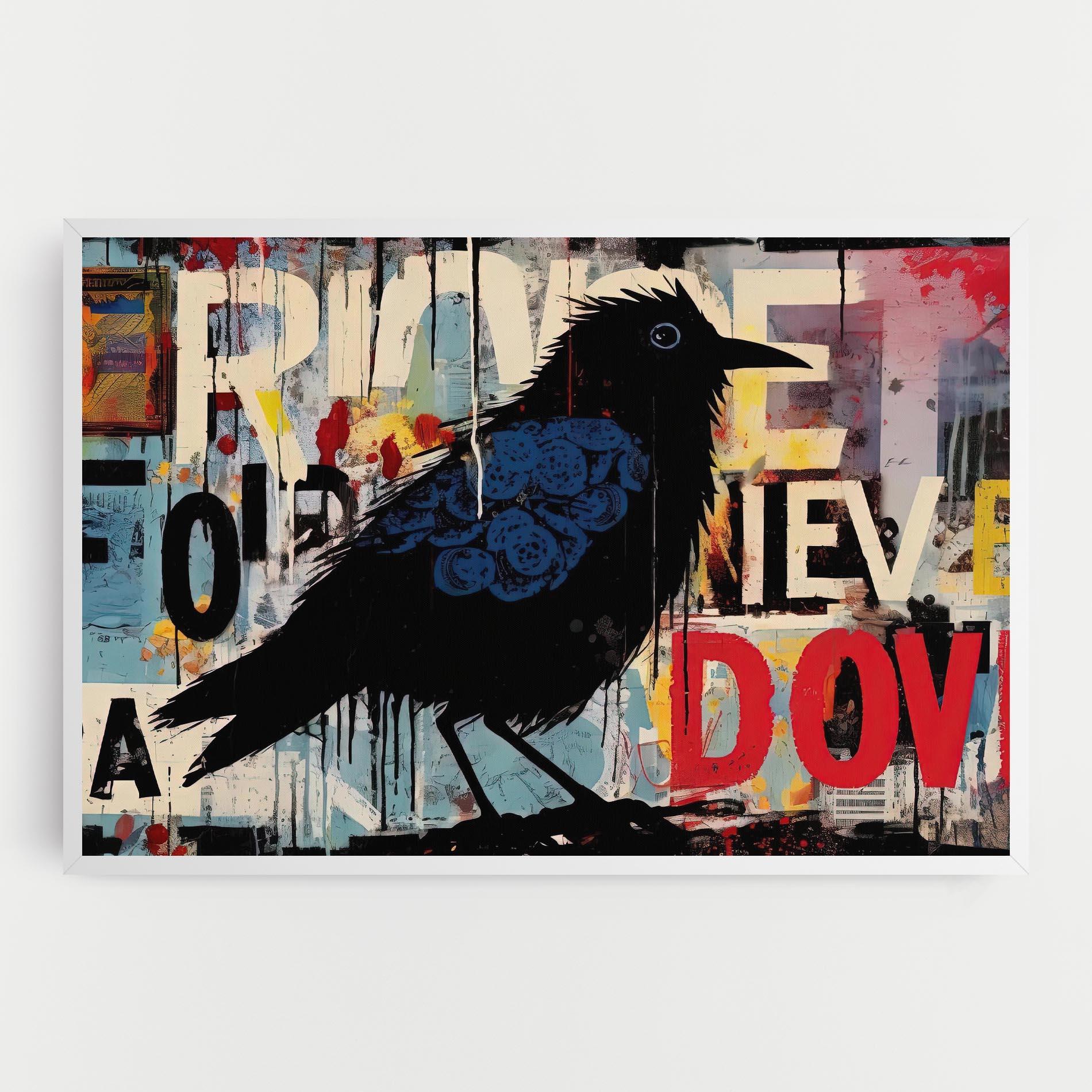 Leinwandbild Bird Old Doodle mockup 0