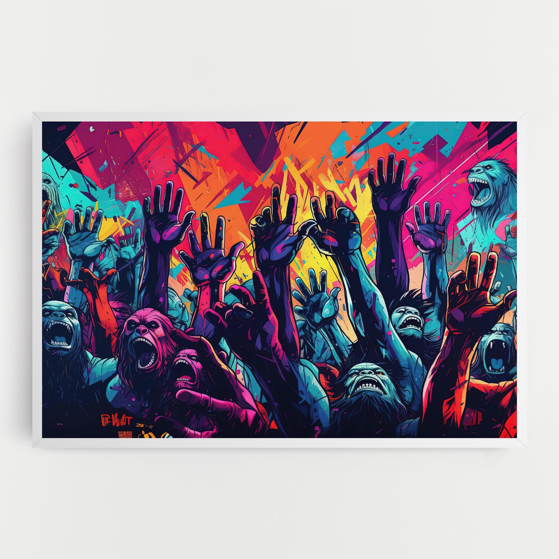 Leinwandbild Graffiti Animals mockup 0