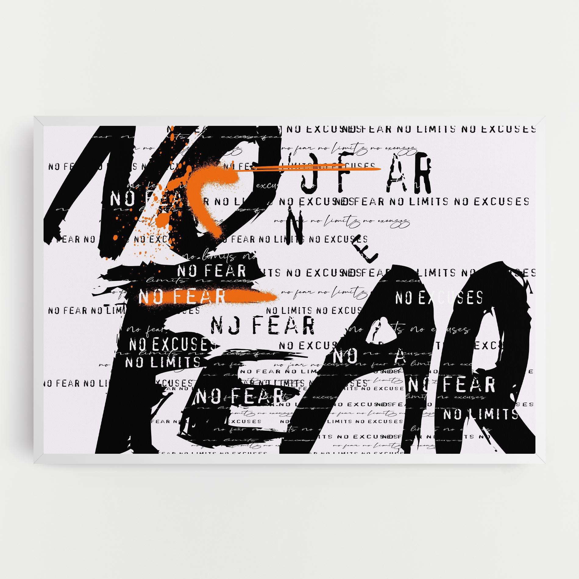 Leinwandbild No Fear Graffiti mockup 0