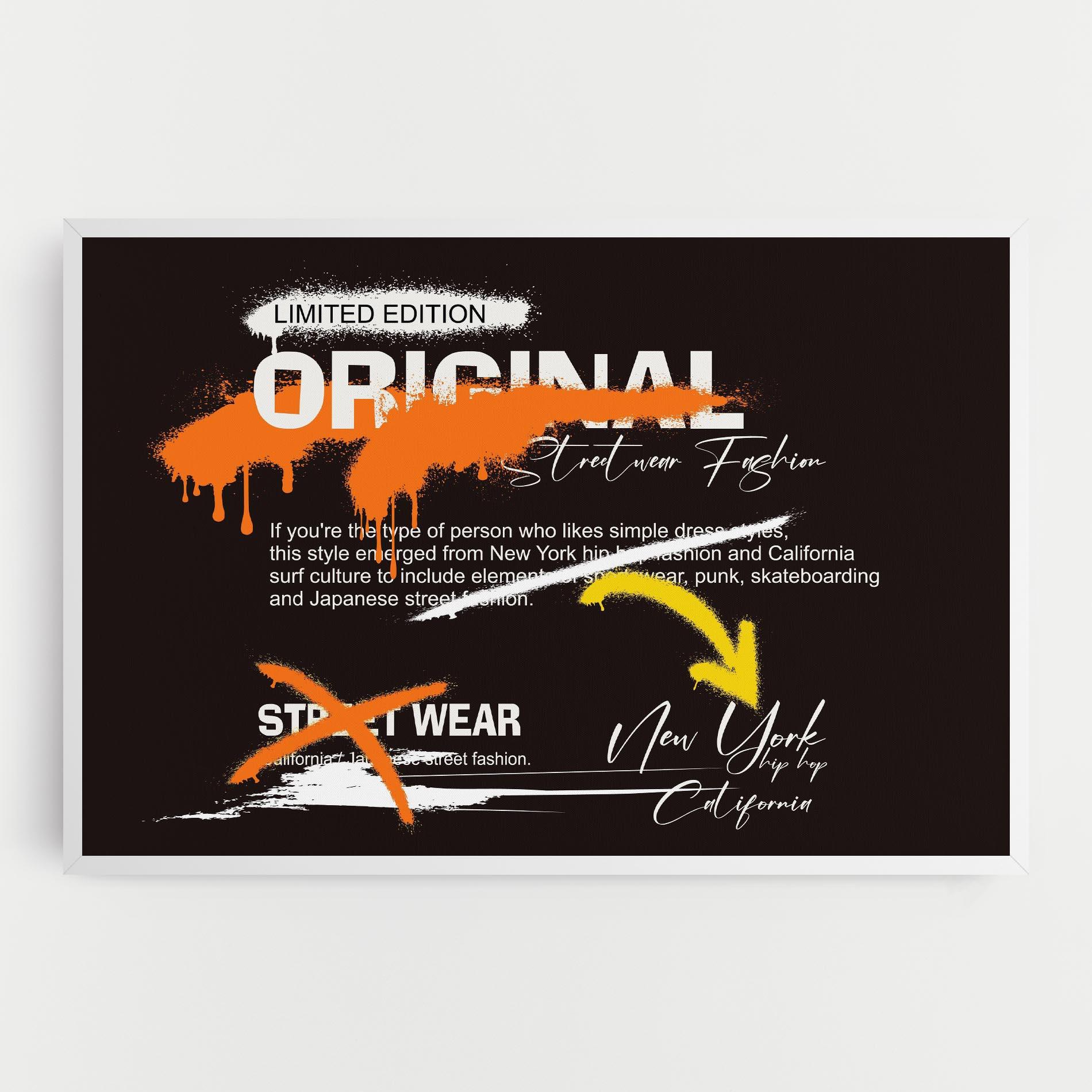 Leinwandbild Original Style Graffiti mockup 0