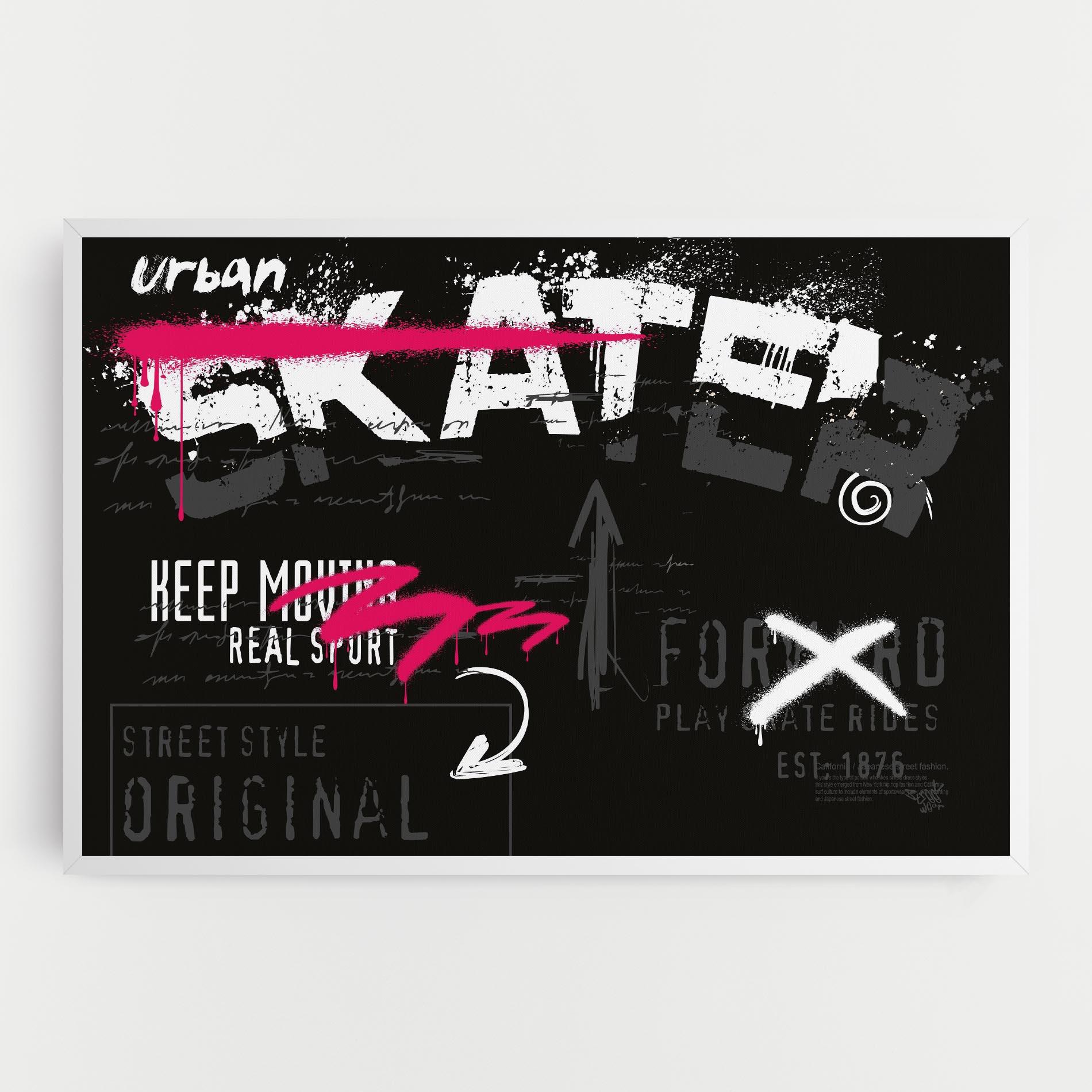 Leinwandbild Skater Spray mockup 0