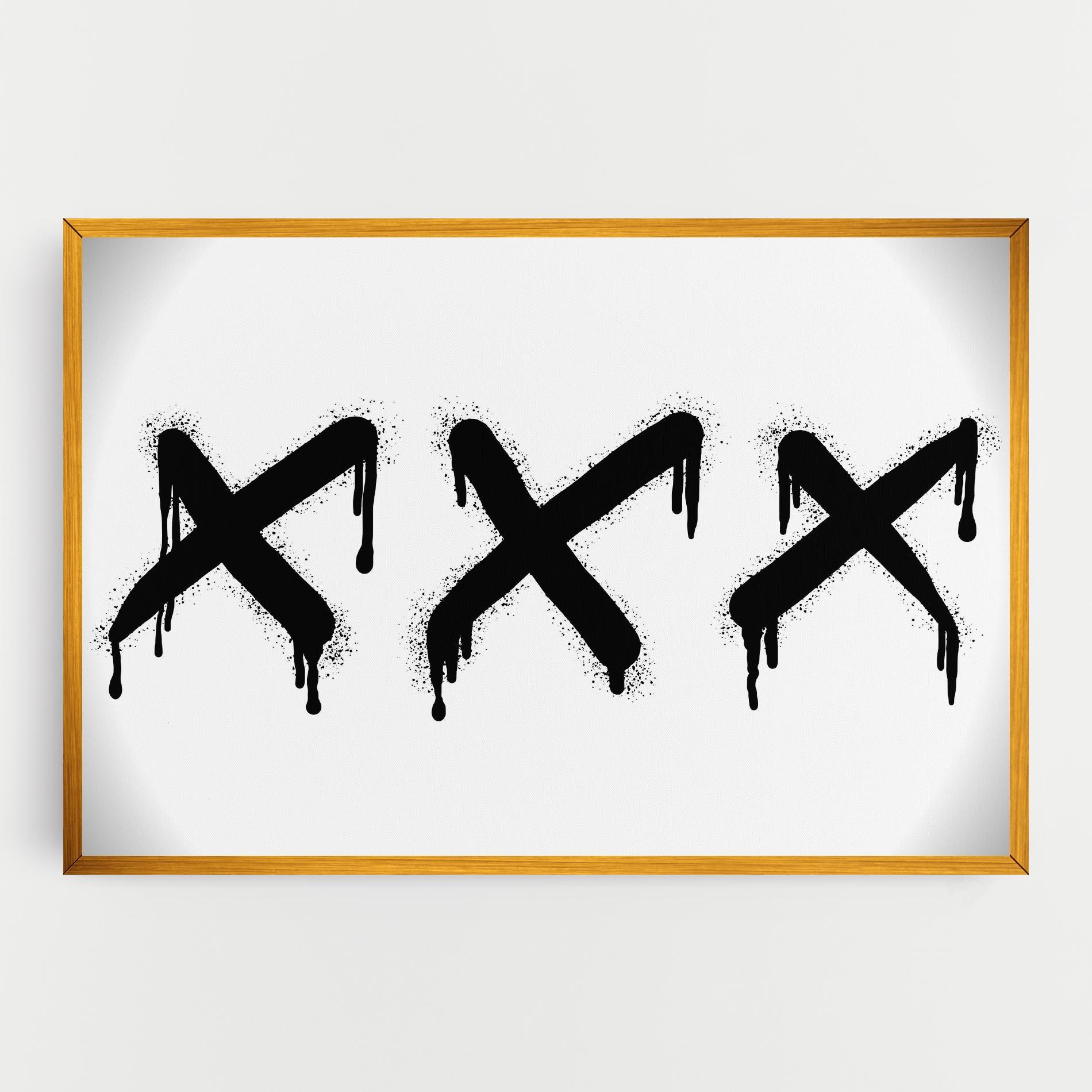 Leinwandbild Grafiti X Spray mockup 0