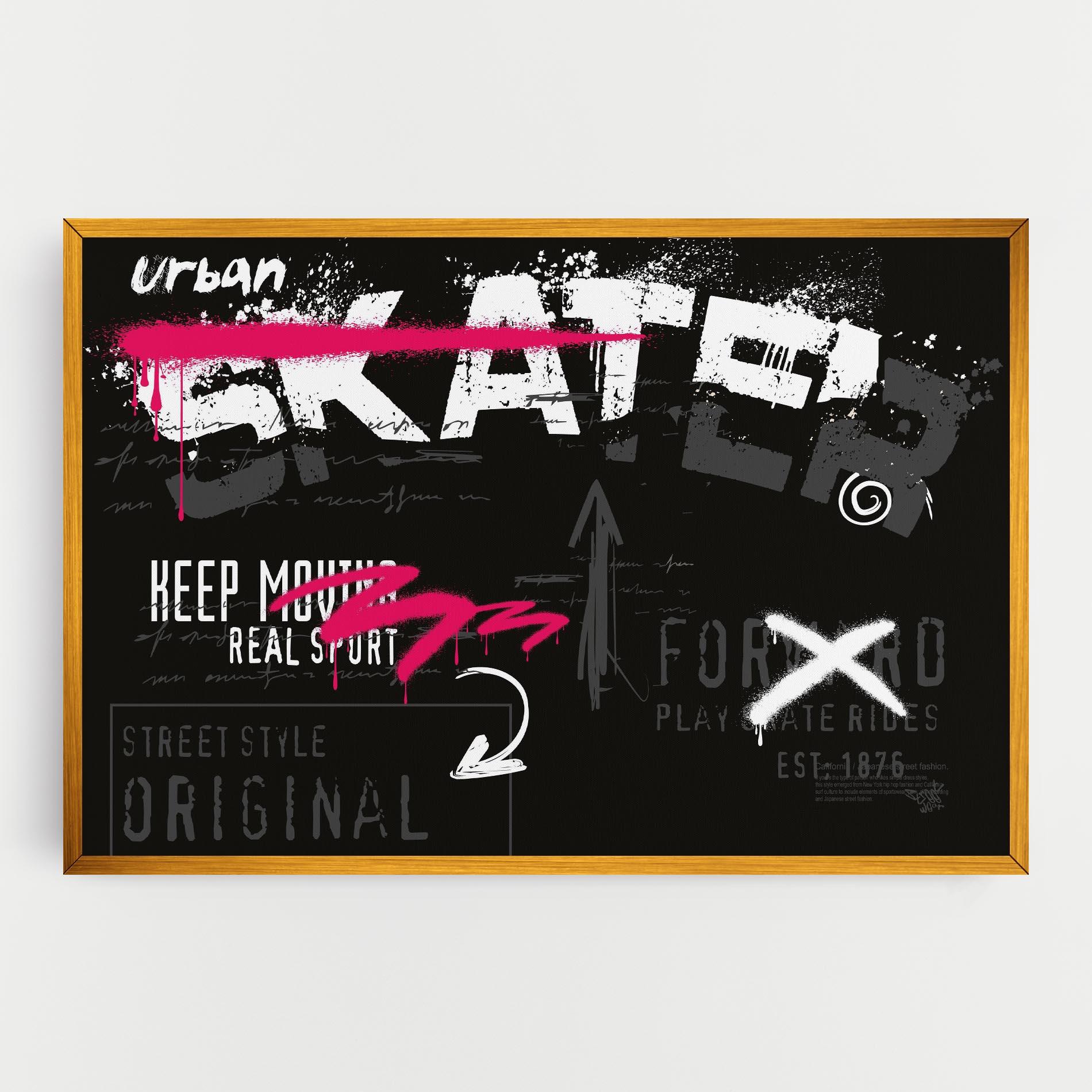 Leinwandbild Skater Spray mockup 0