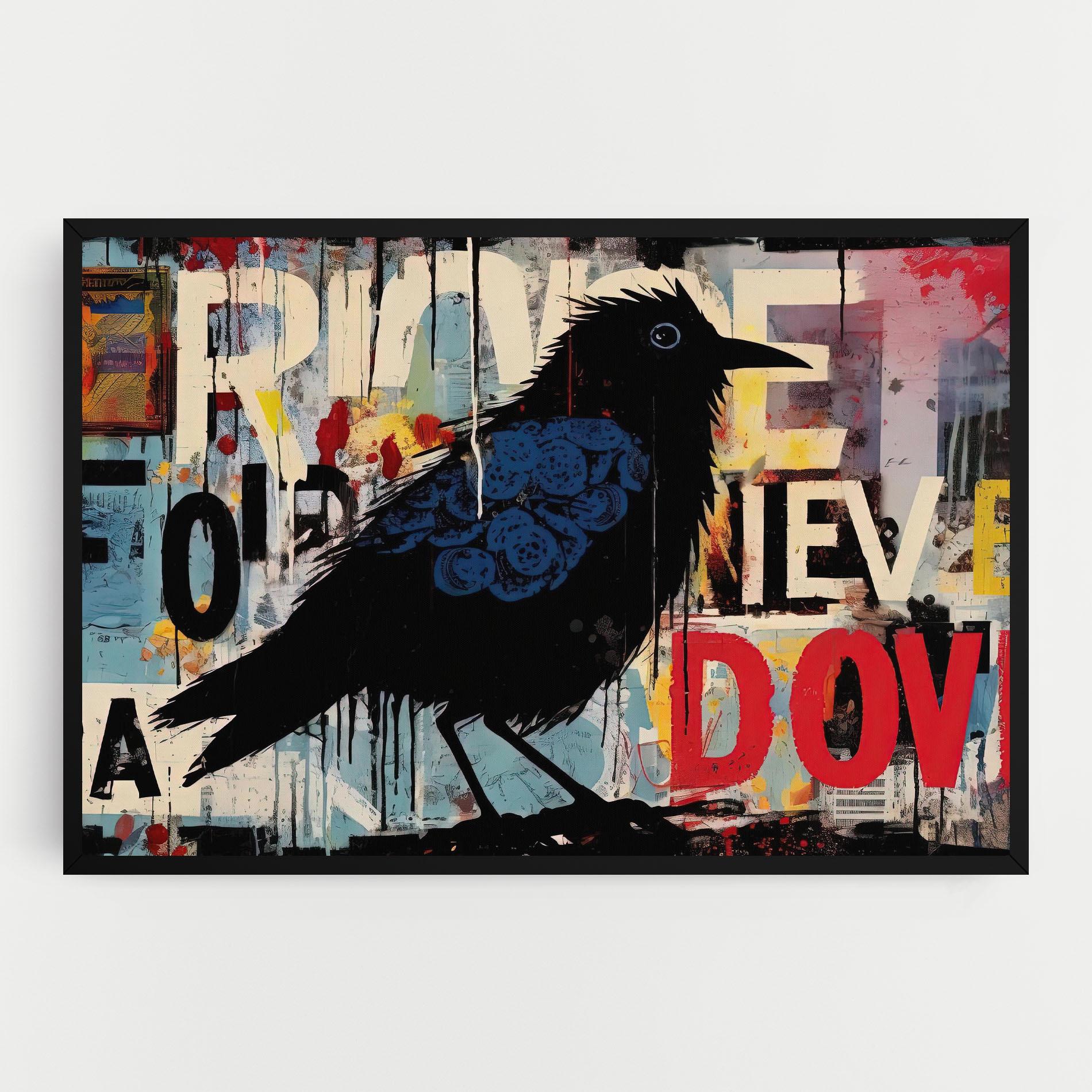 Leinwandbild Bird Old Doodle mockup 0