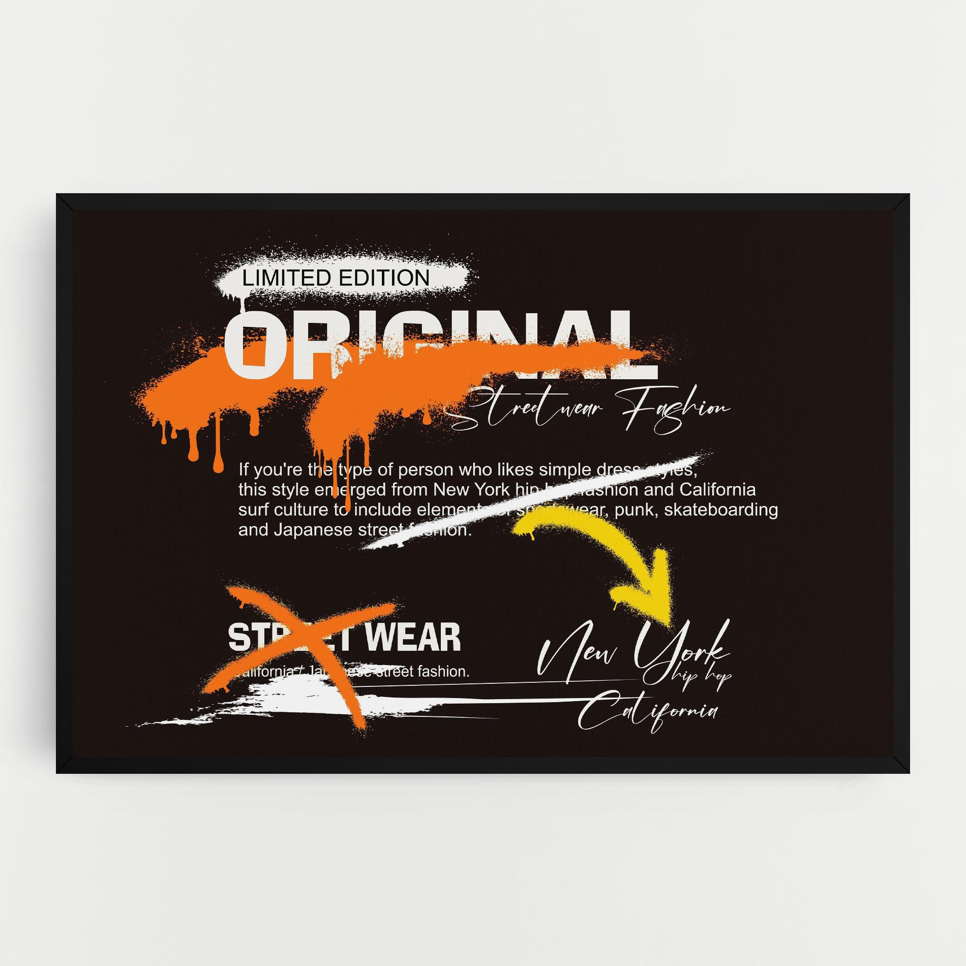 Leinwandbild Original Style Graffiti mockup 0