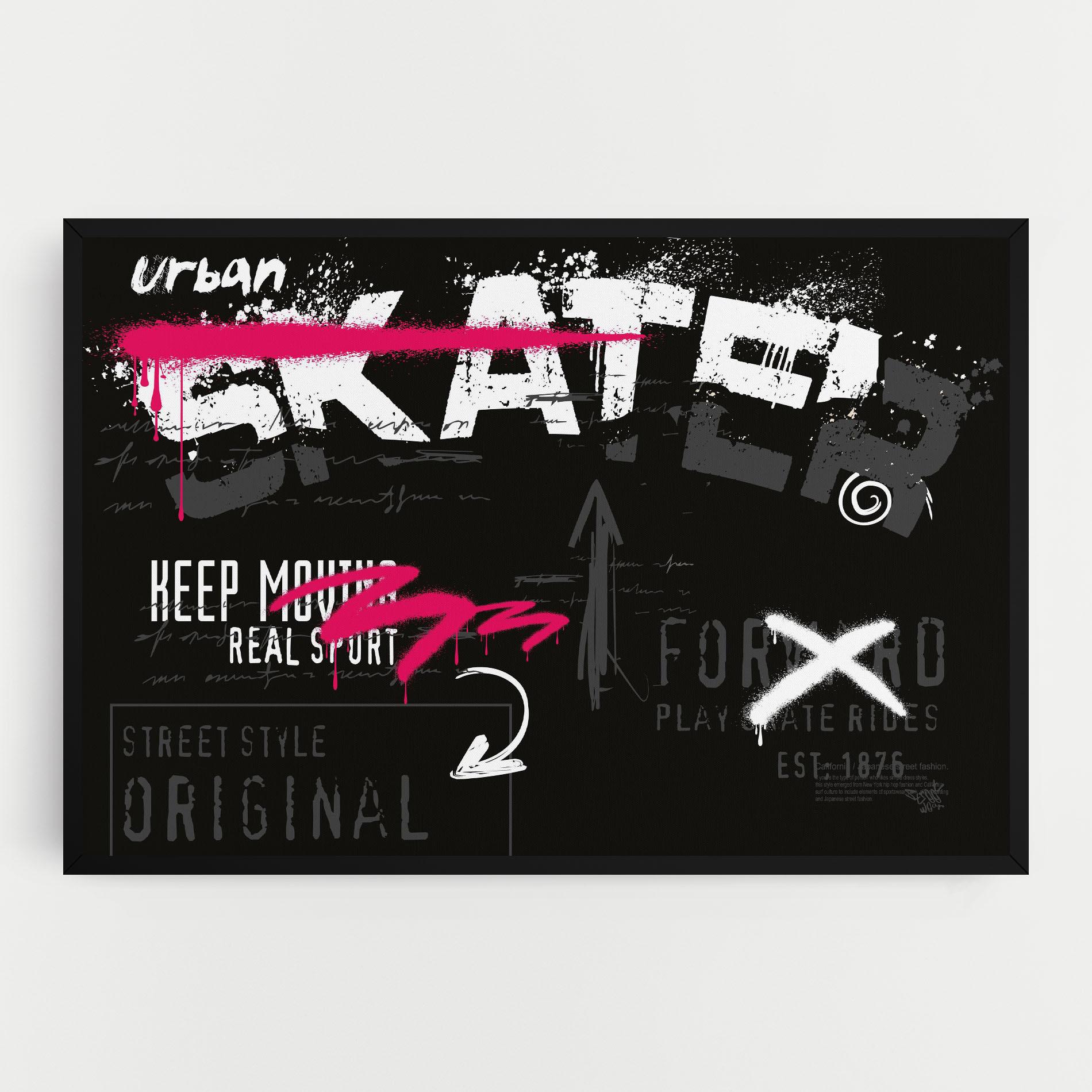 Leinwandbild Skater Spray mockup 0