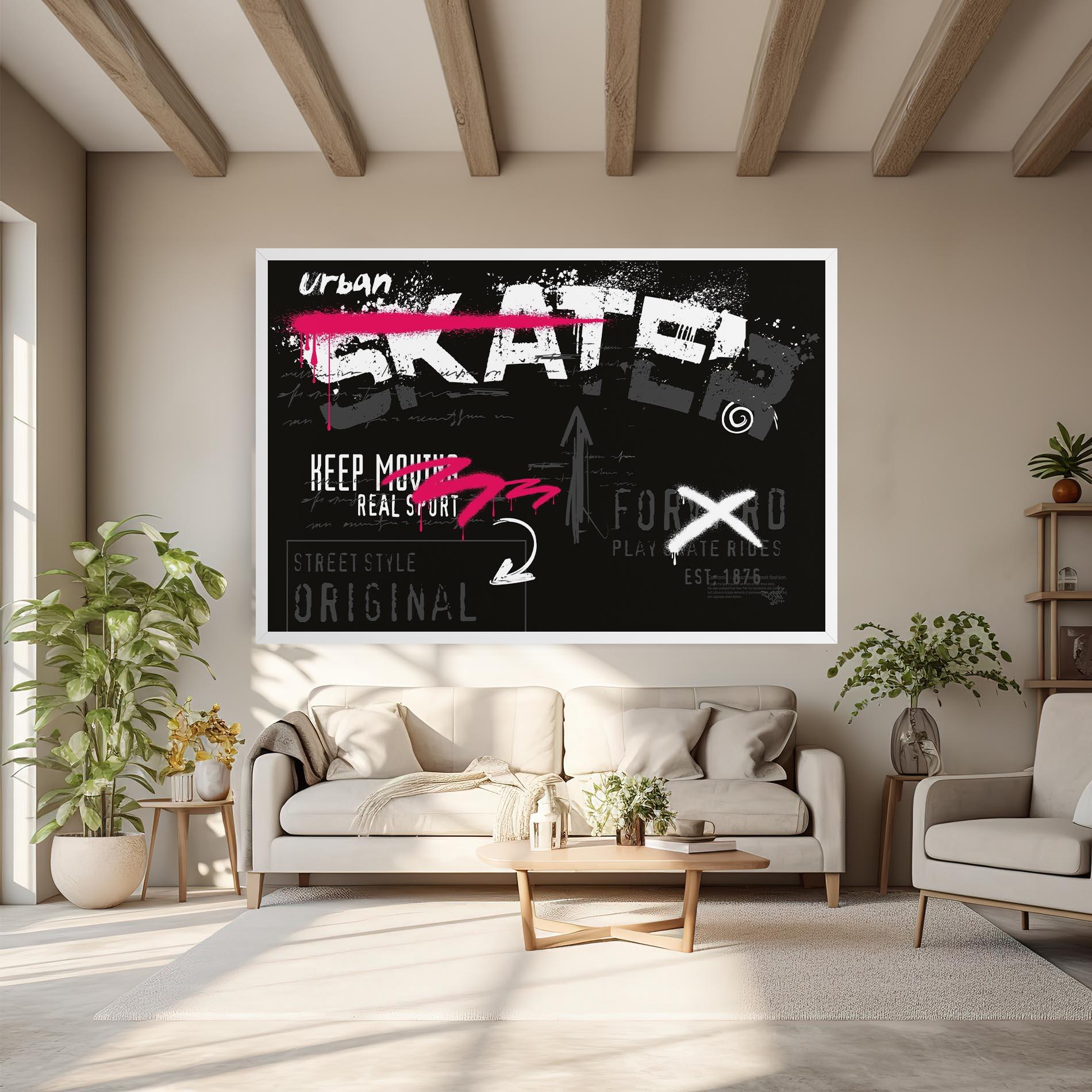 Leinwandbild Skater Spray mockup 6