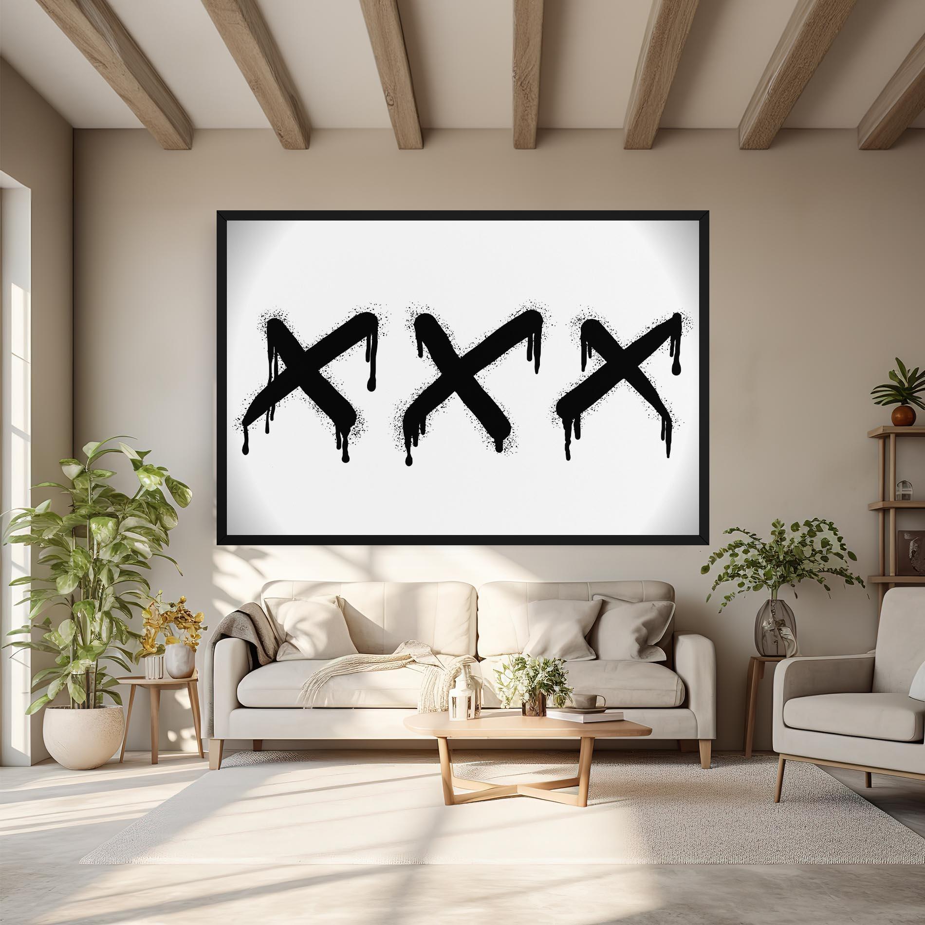 Leinwandbild Grafiti X Spray mockup 6