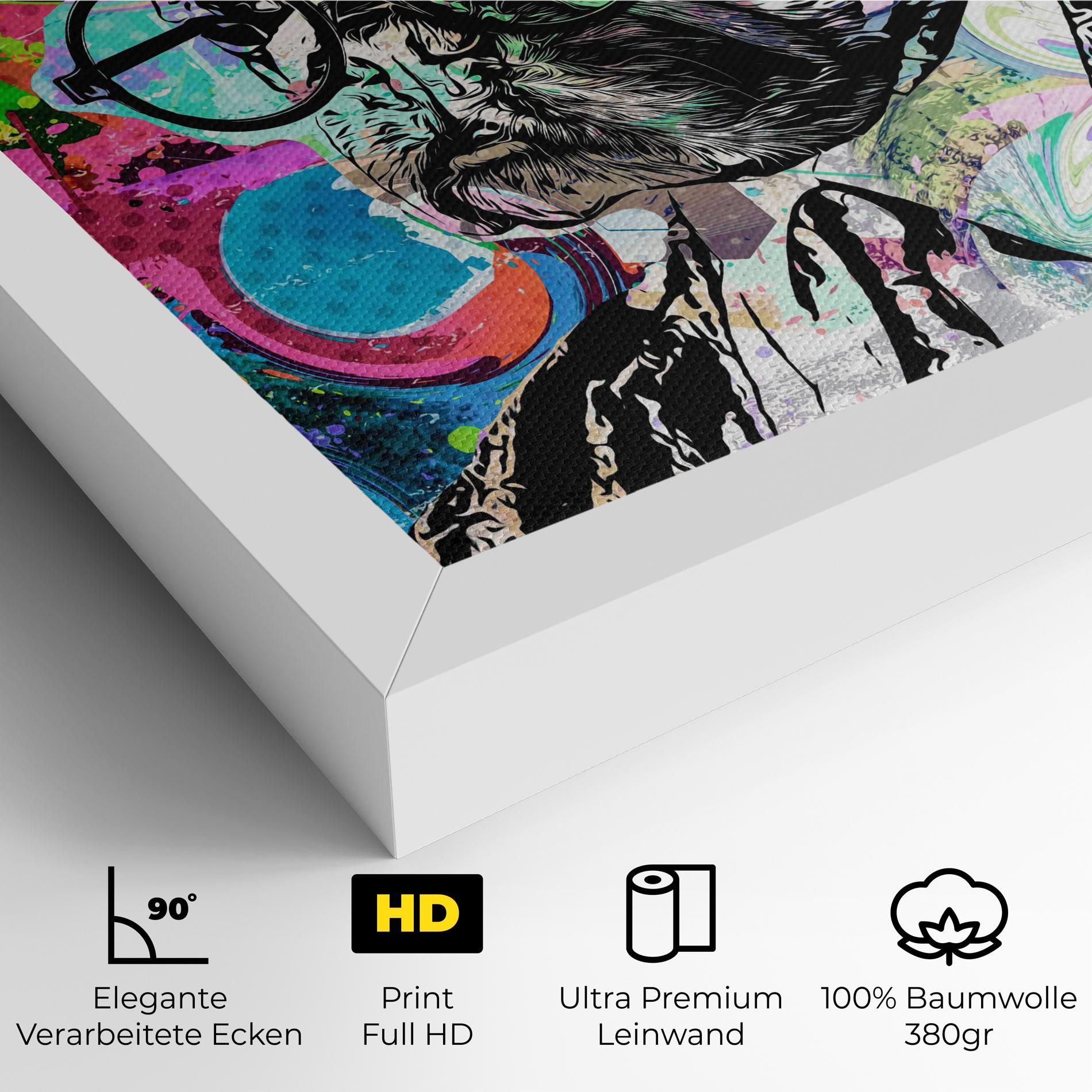 Leinwandbild Graffity Bulldog mockup 4