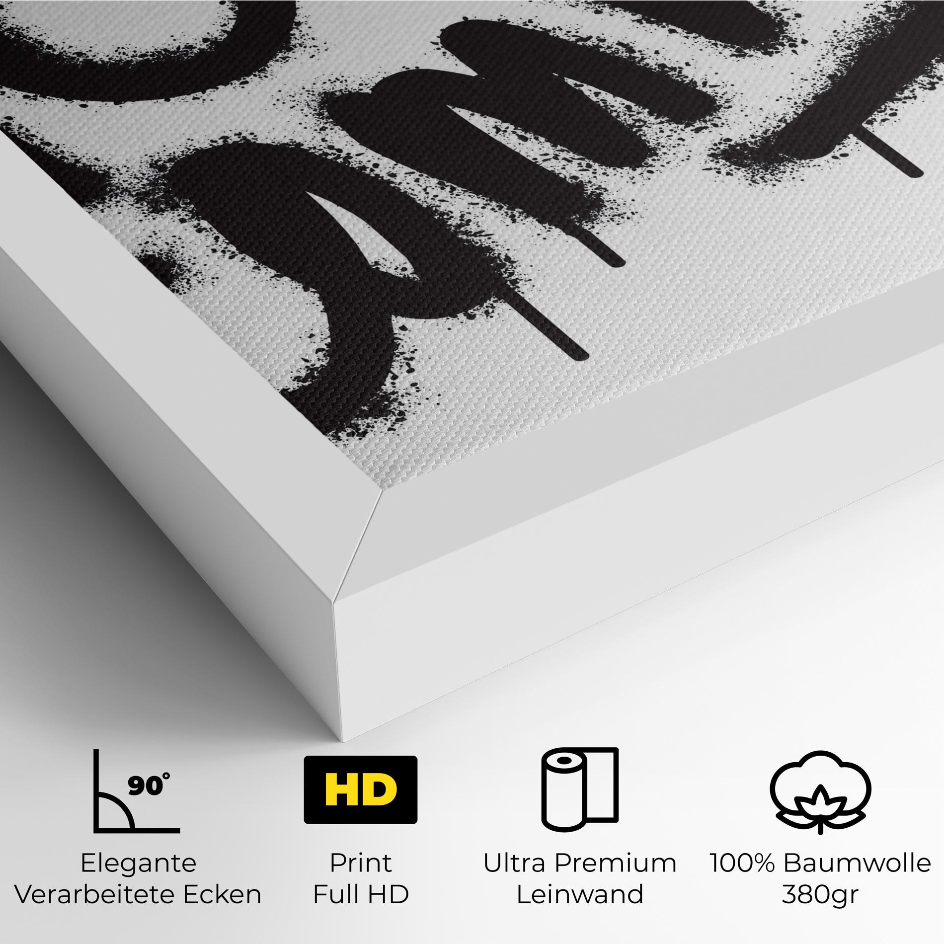 Leinwandbild No Comment mockup 4