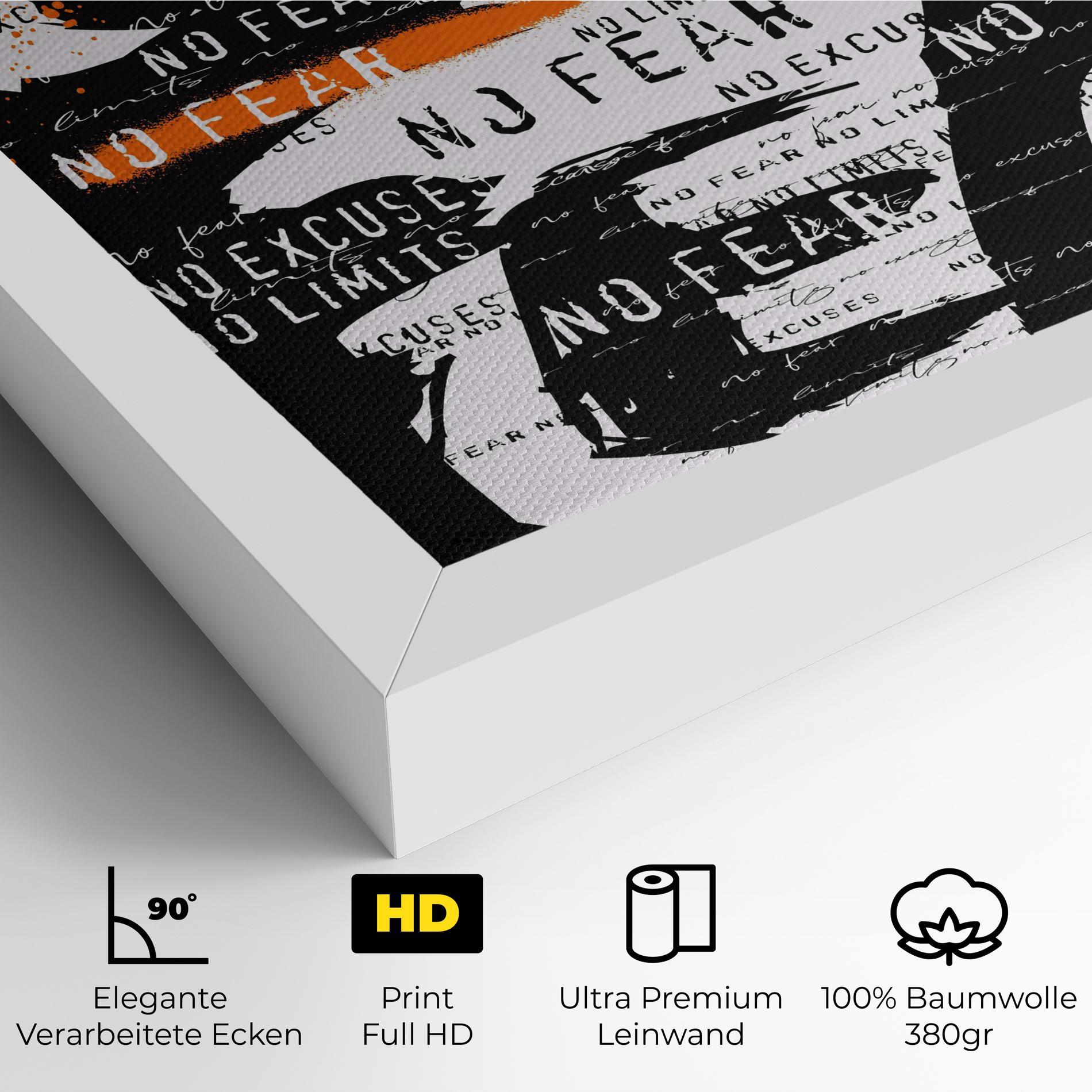Leinwandbild No Fear Graffiti mockup 4