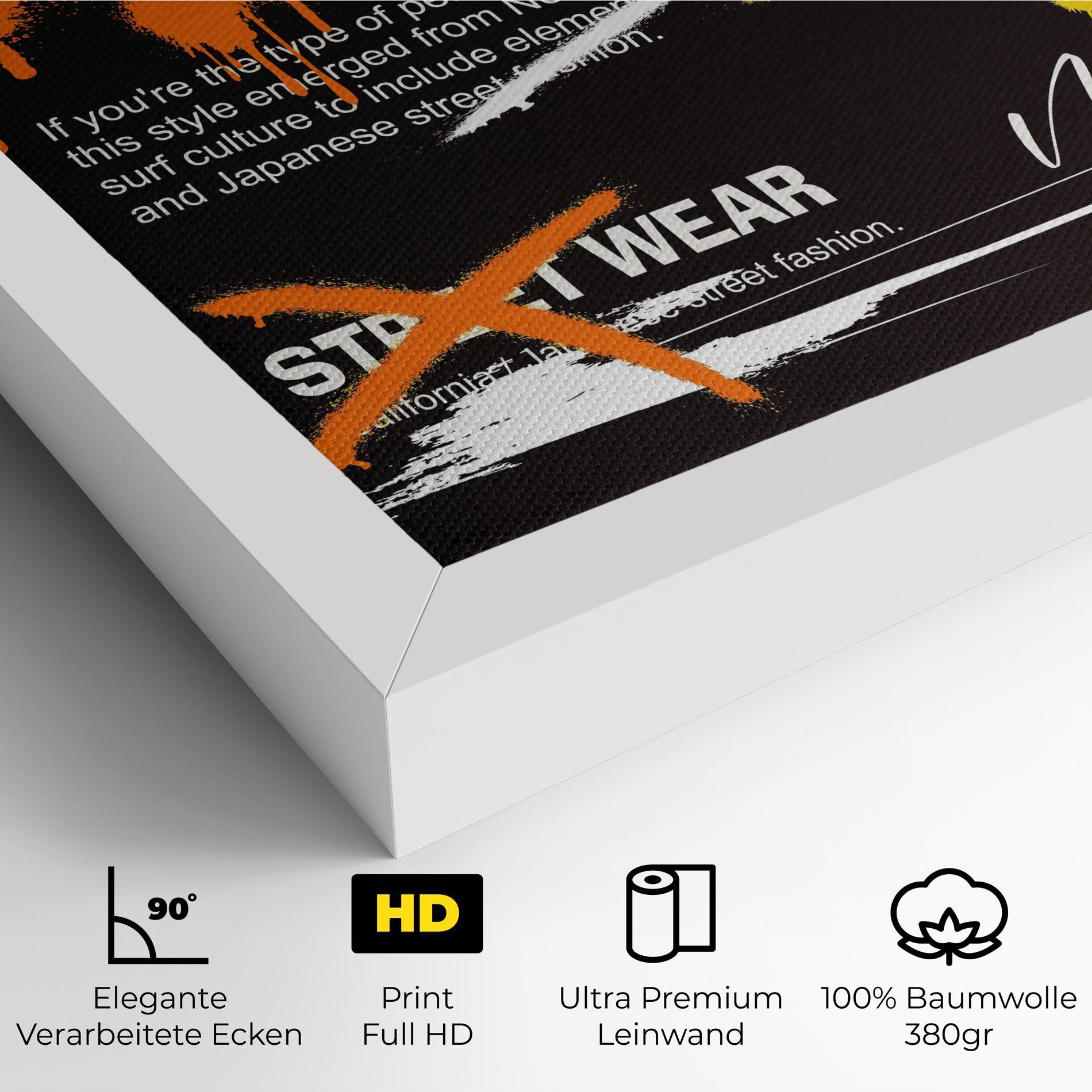 Leinwandbild Original Style Graffiti mockup 4