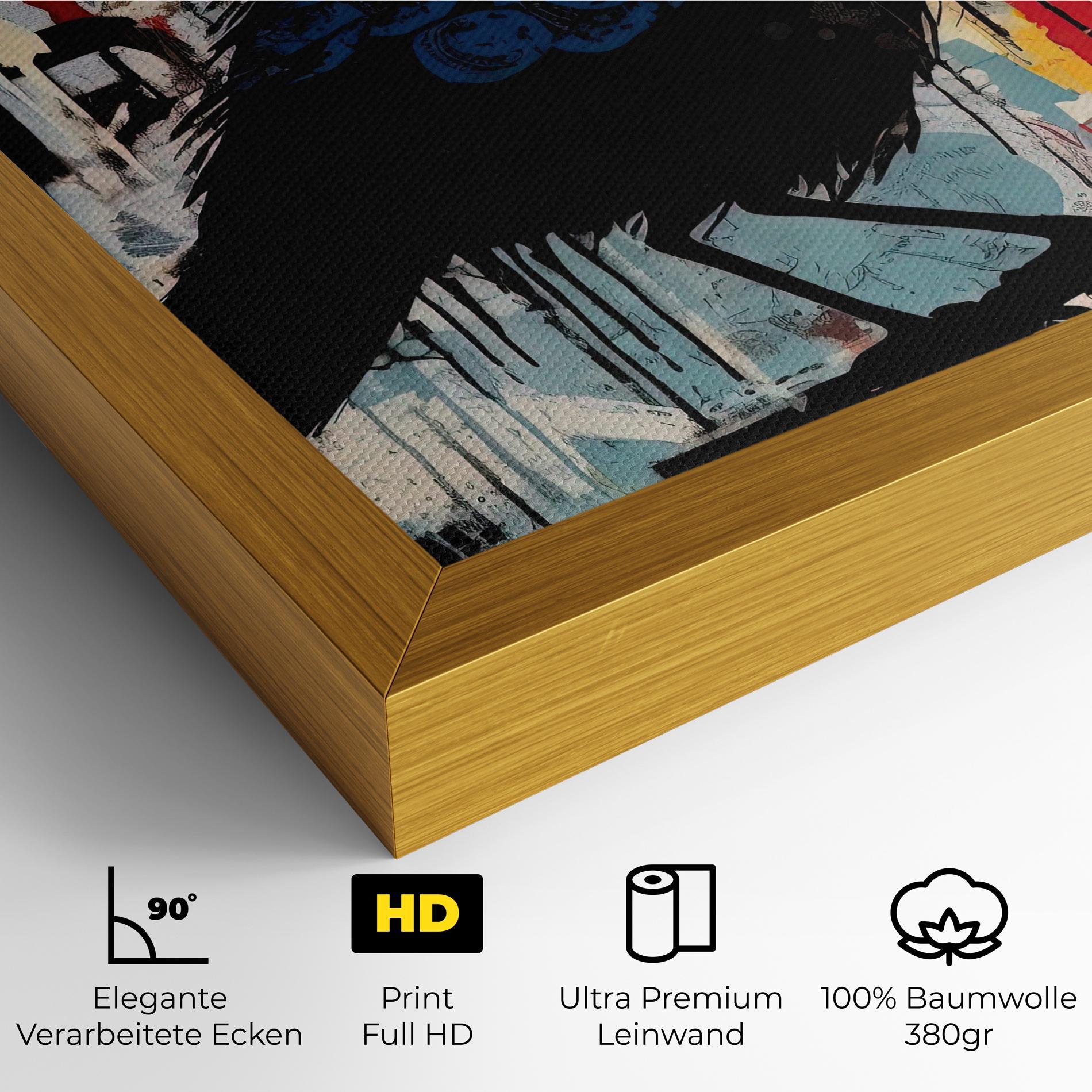 Leinwandbild Bird Old Doodle mockup 4