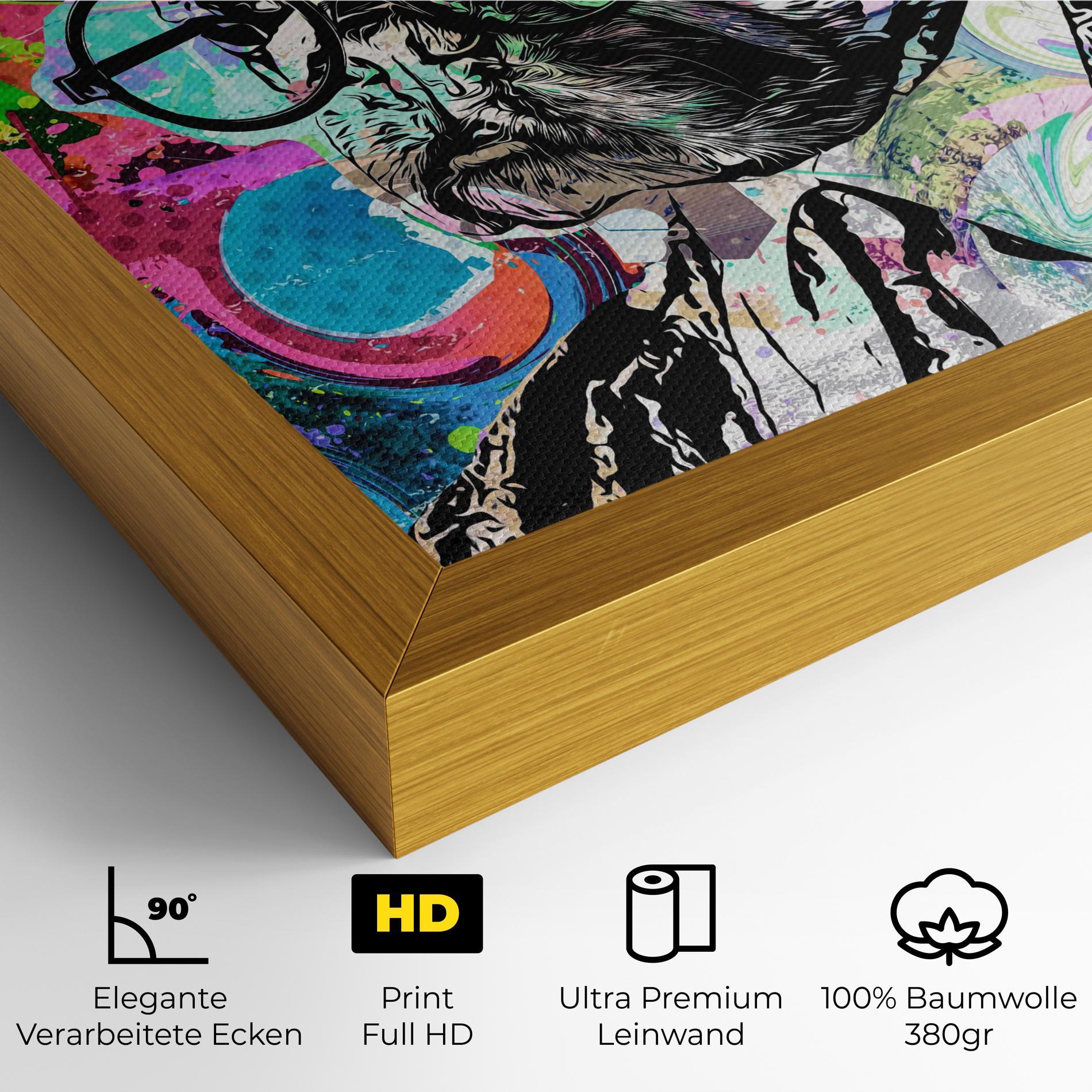 Leinwandbild Graffity Bulldog mockup 4