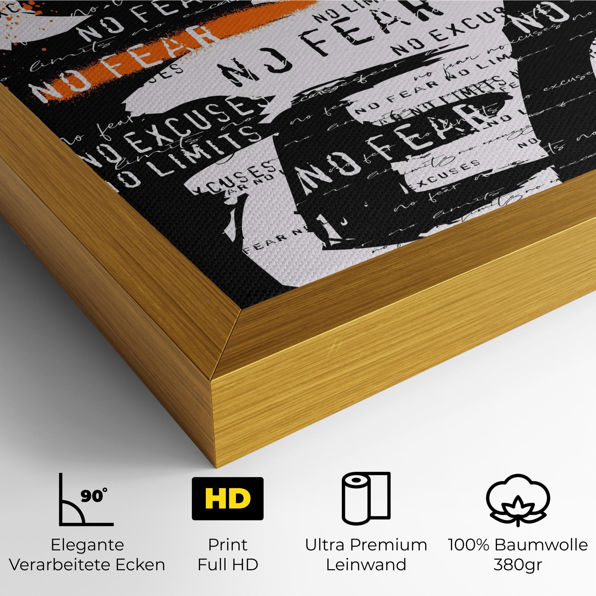 Leinwandbild No Fear Graffiti mockup 4