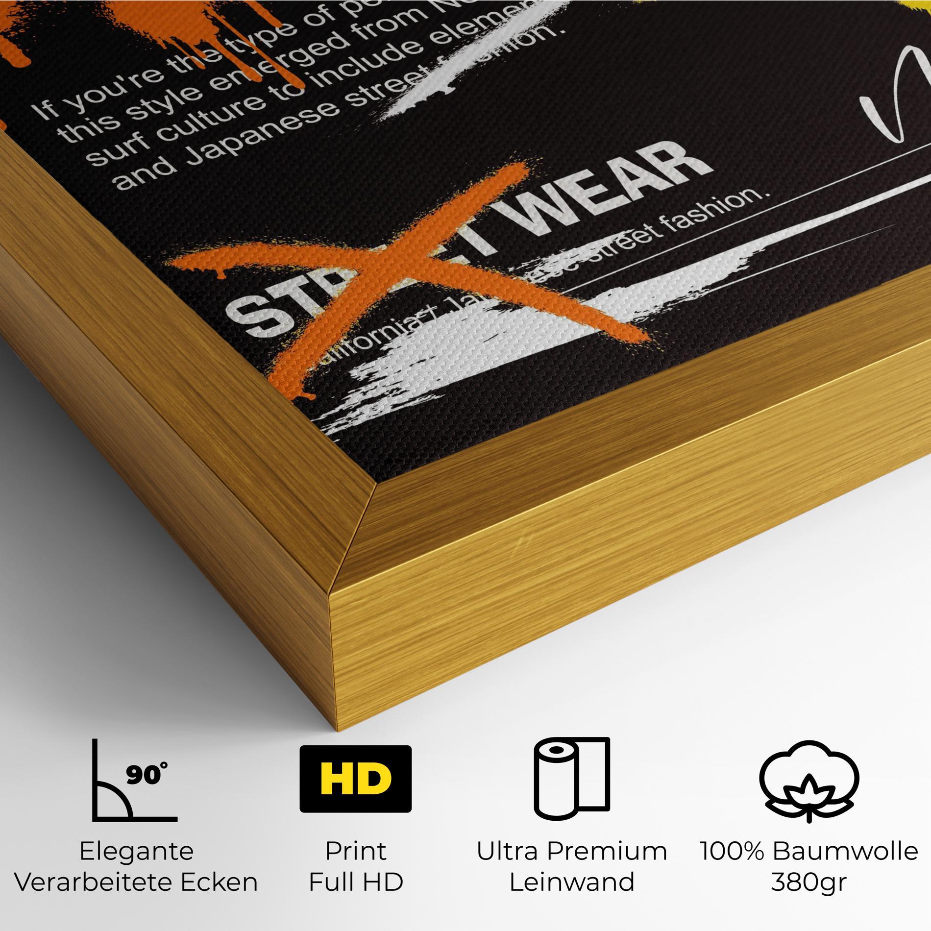 Leinwandbild Original Style Graffiti mockup 4