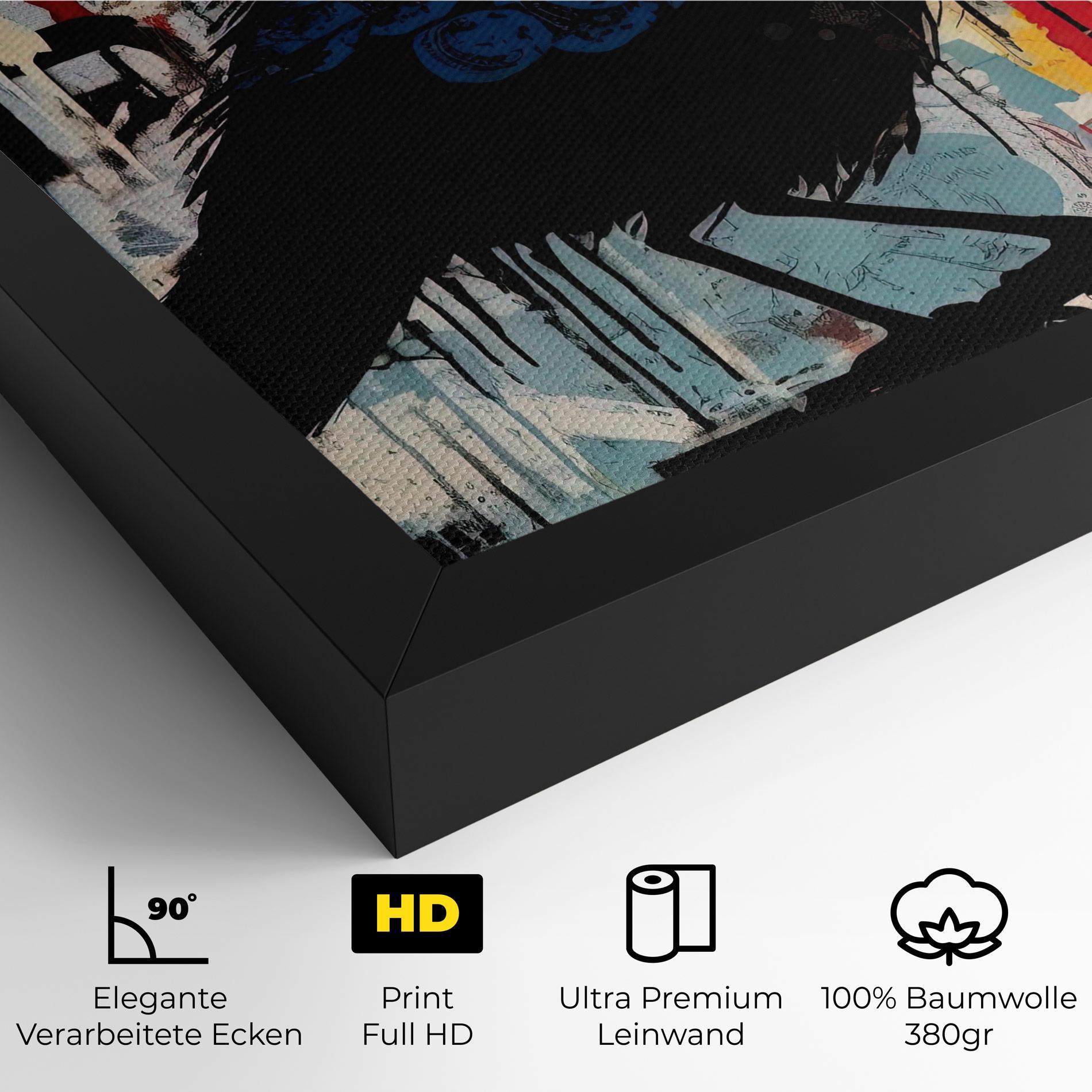 Leinwandbild Bird Old Doodle mockup 4