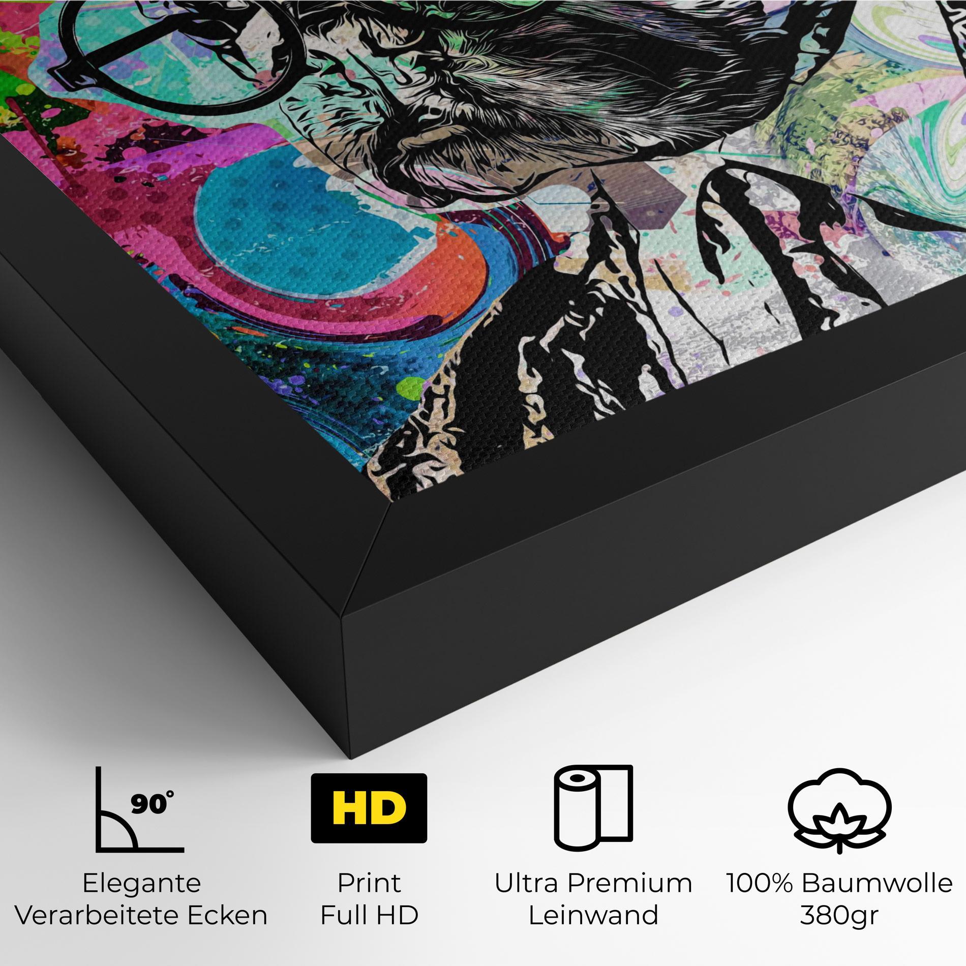 Leinwandbild Graffity Bulldog mockup 4