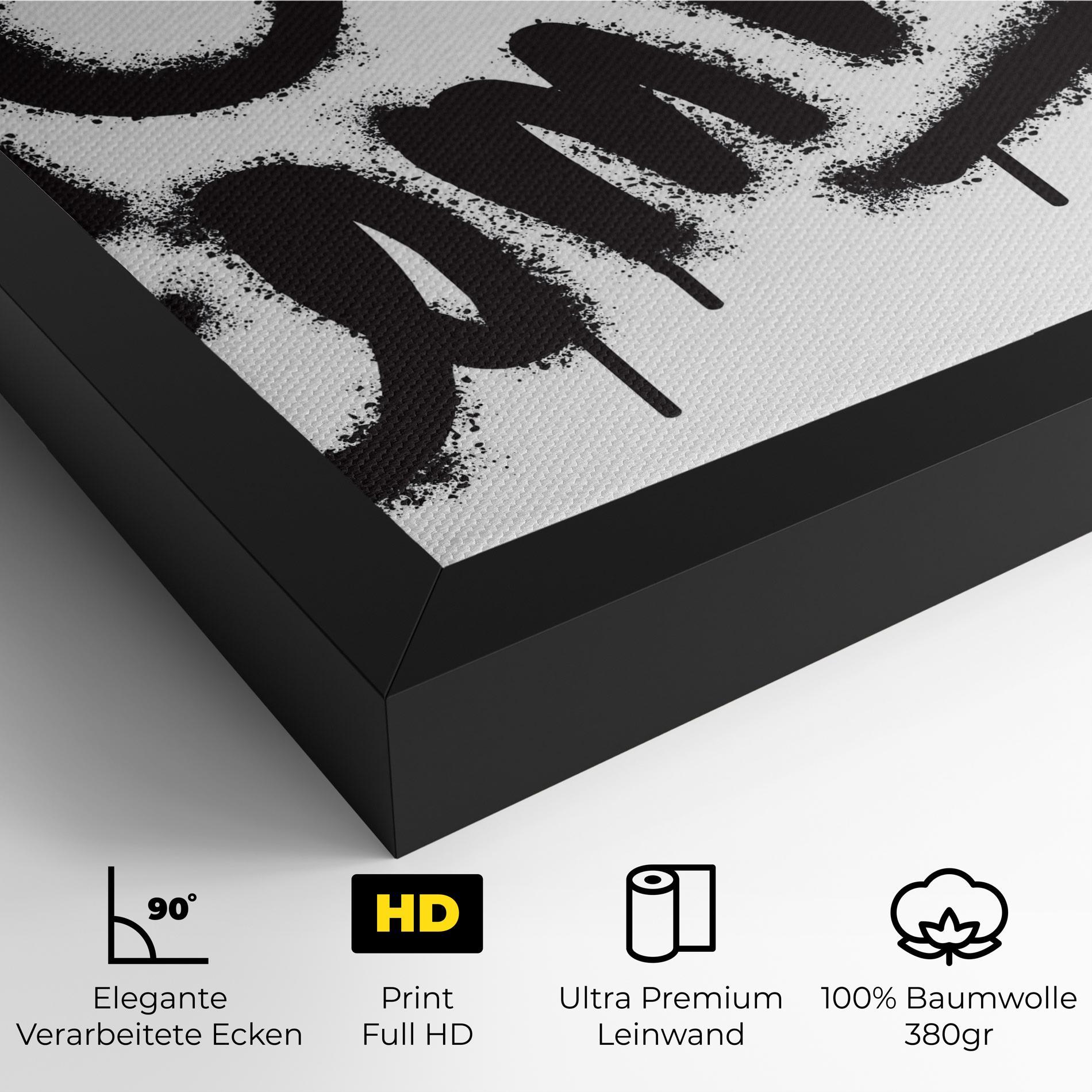 Leinwandbild No Comment mockup 4