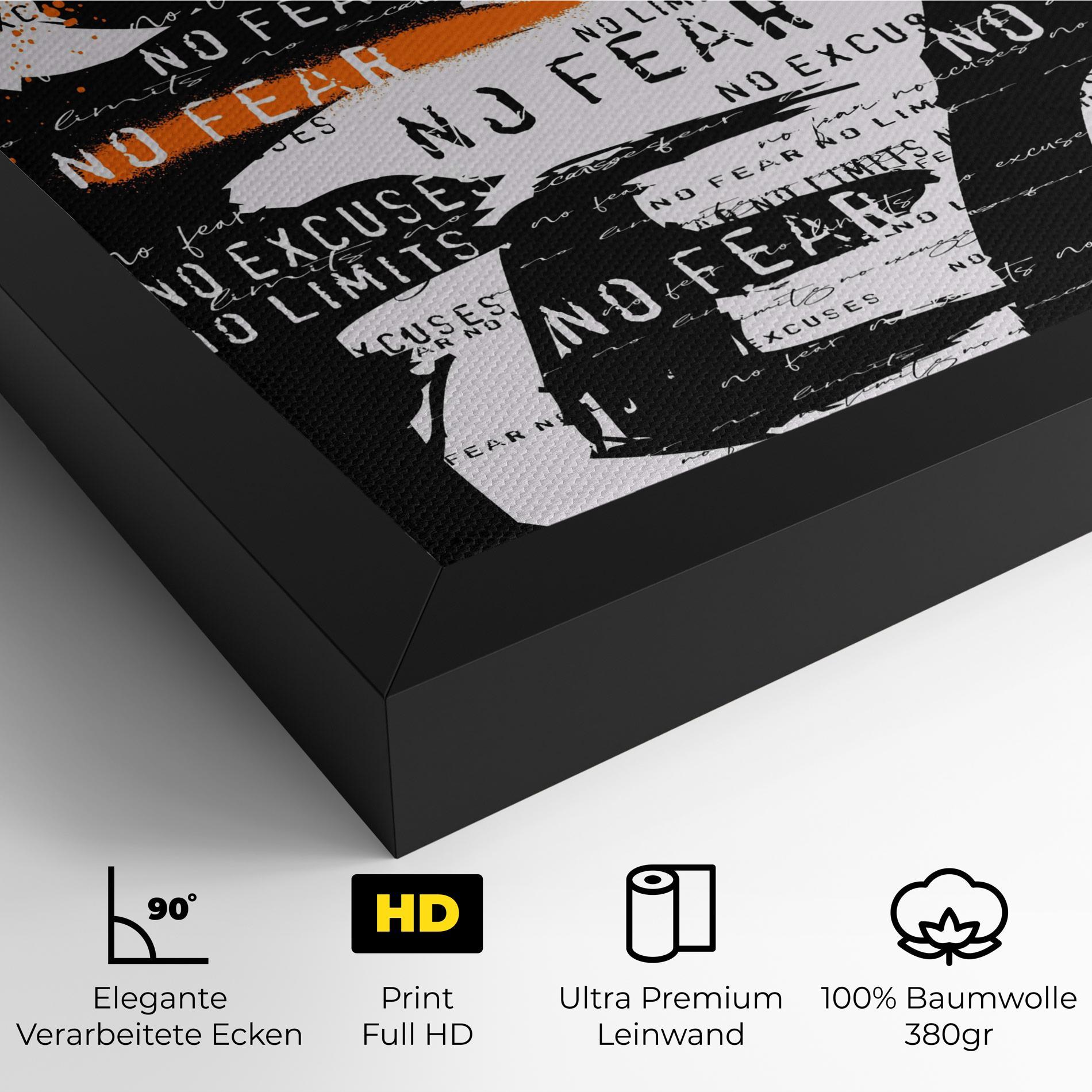 Leinwandbild No Fear Graffiti mockup 4