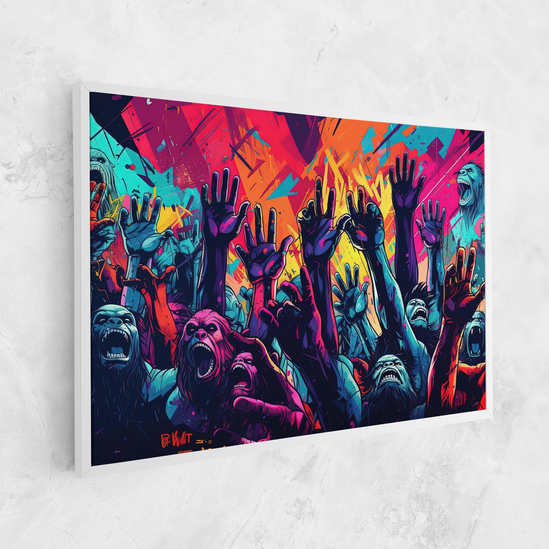 Leinwandbild Graffiti Animals mockup 1