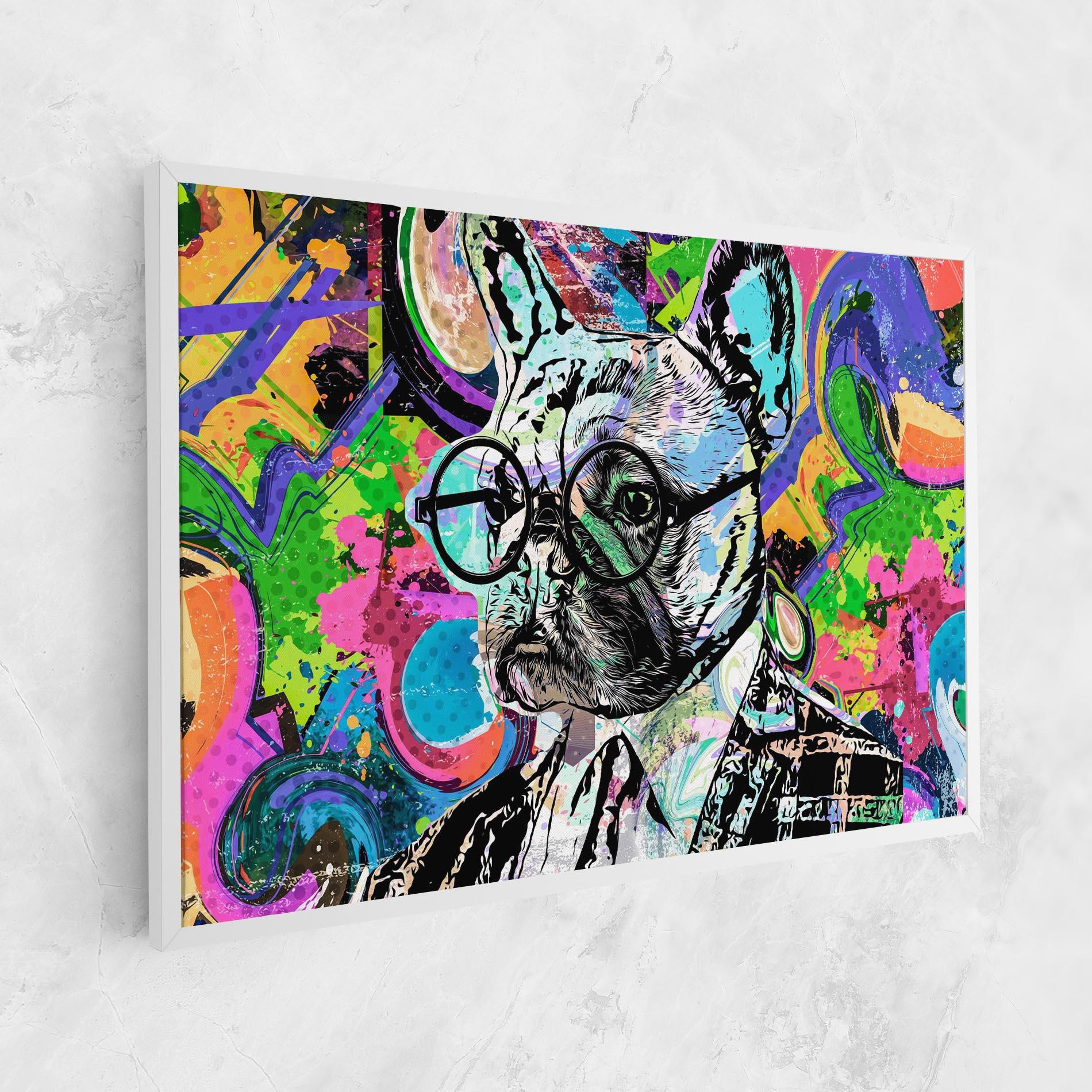 Leinwandbild Graffity Bulldog mockup 1