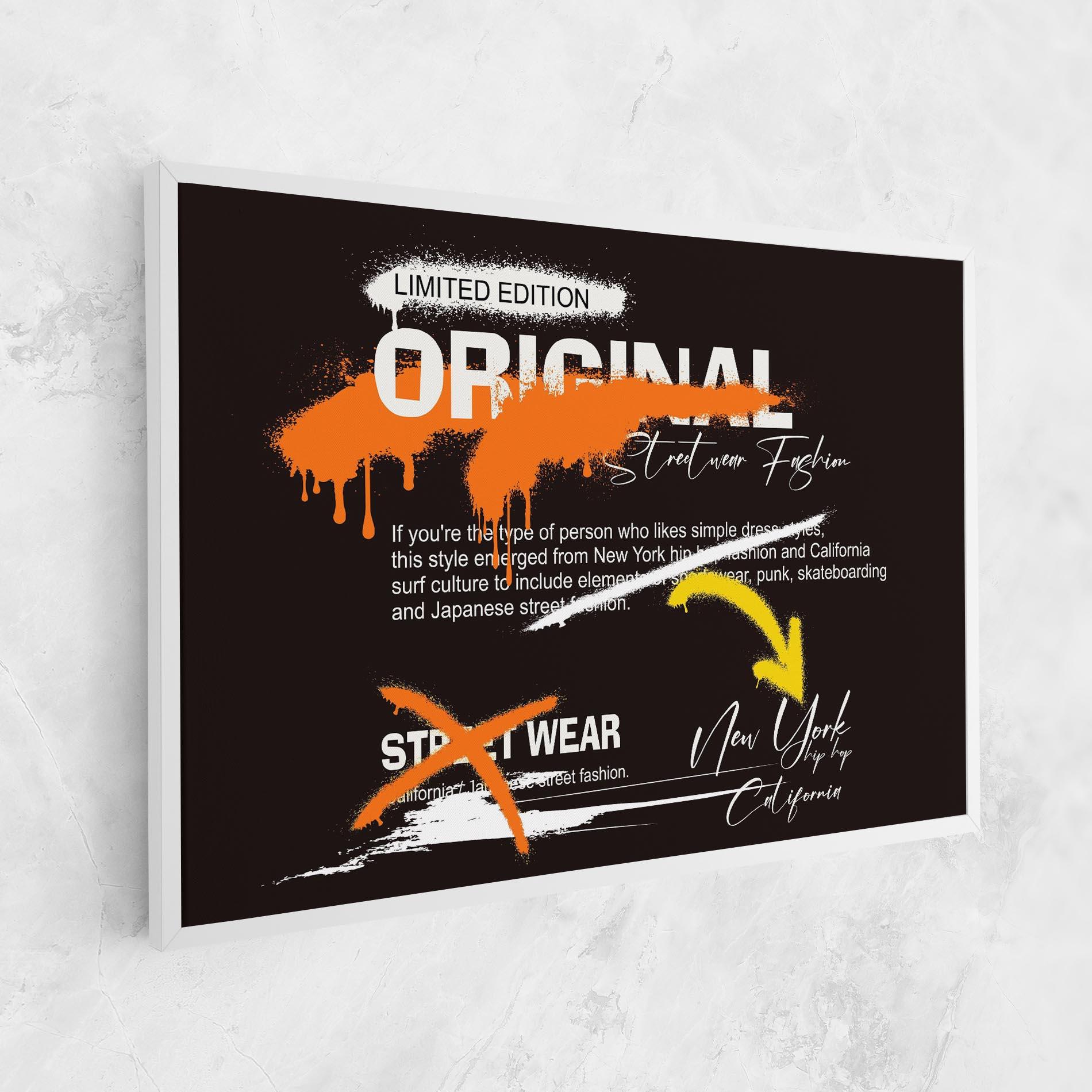 Leinwandbild Original Style Graffiti mockup 1