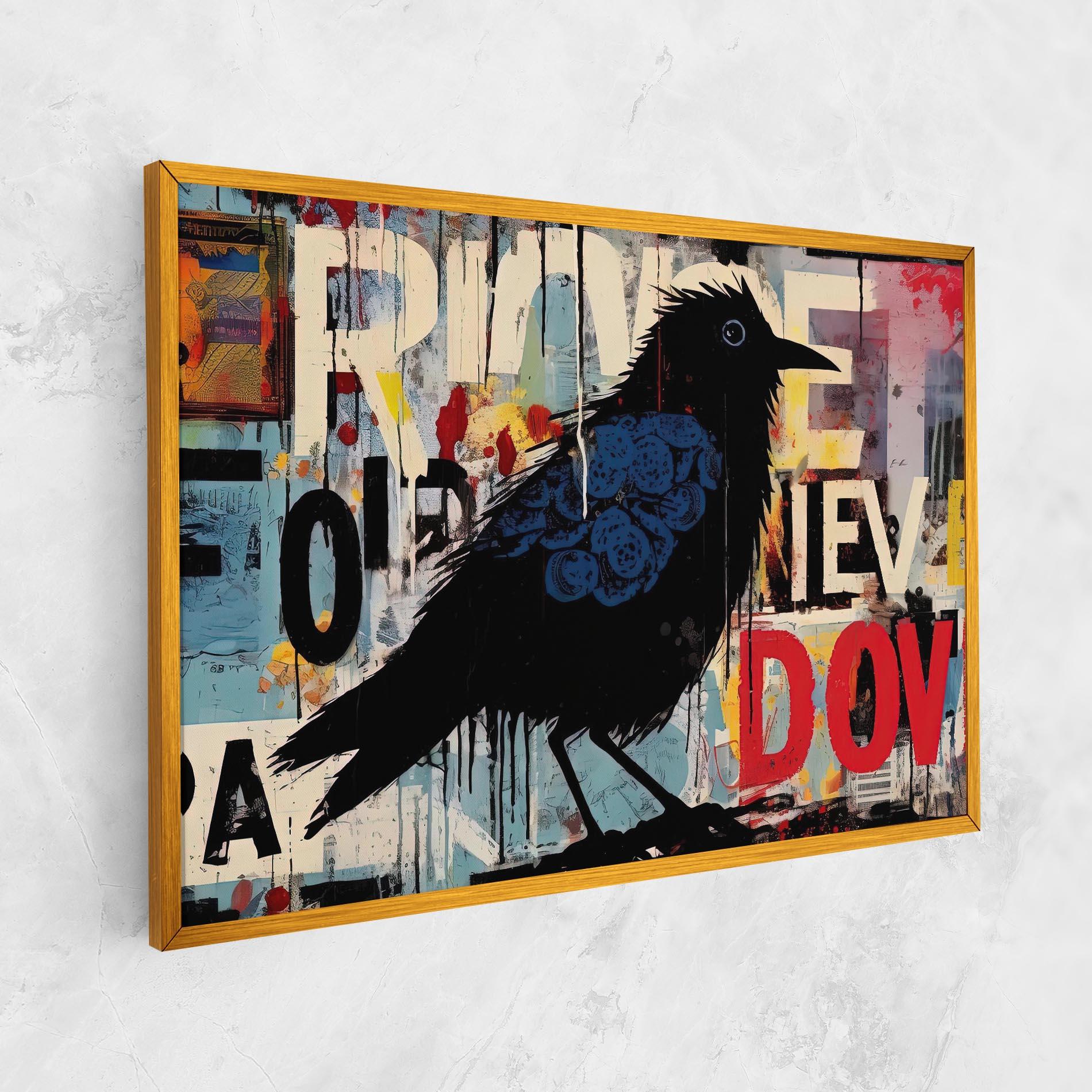 Leinwandbild Bird Old Doodle mockup 1