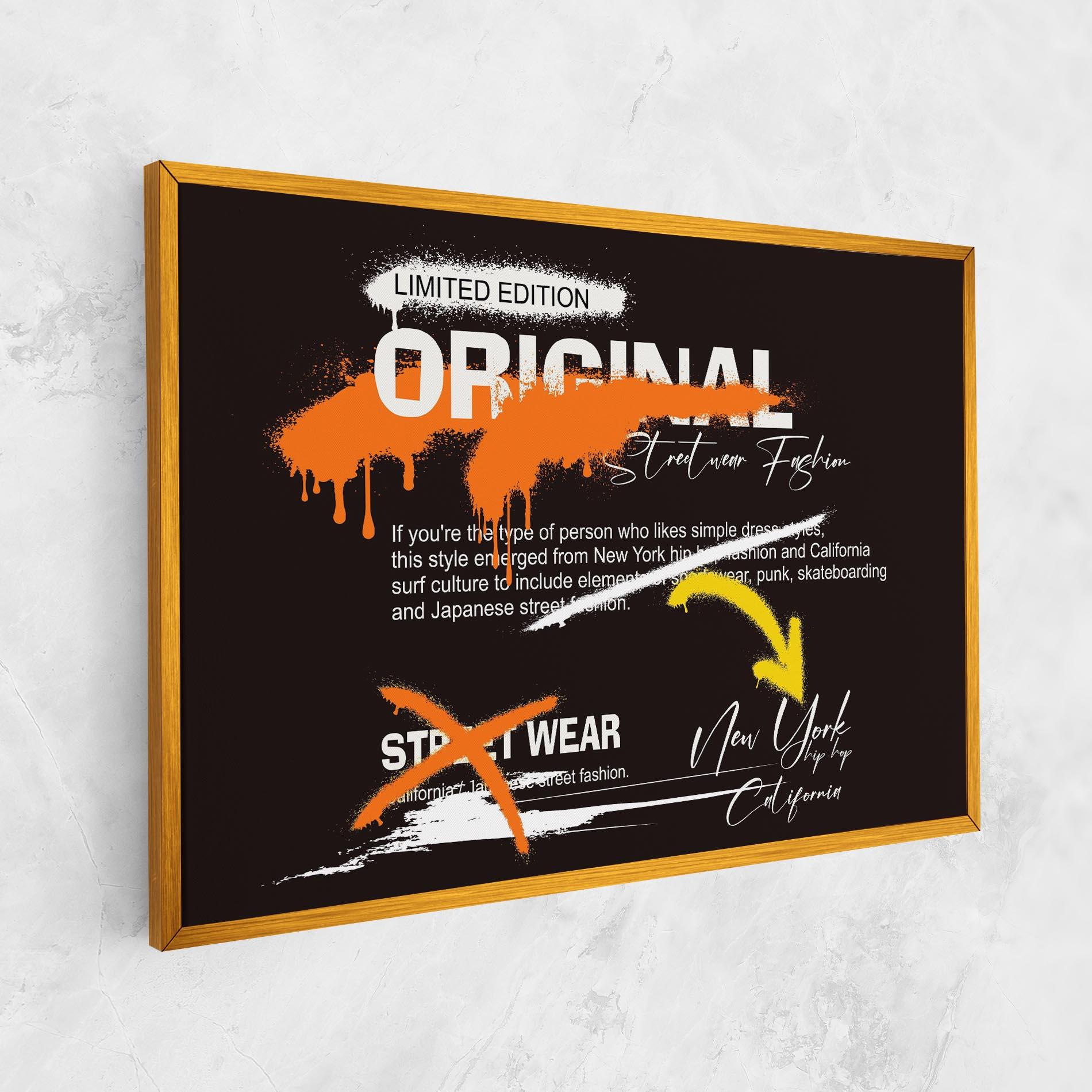 Leinwandbild Original Style Graffiti mockup 1