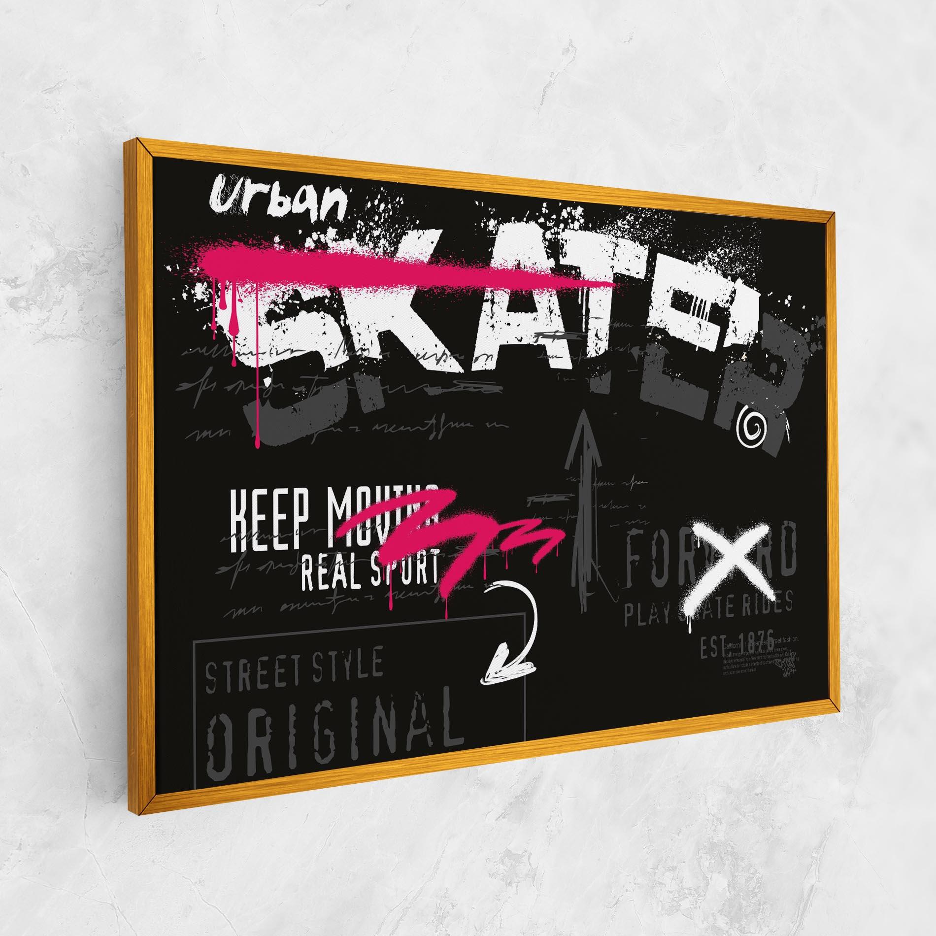 Leinwandbild Skater Spray mockup 1
