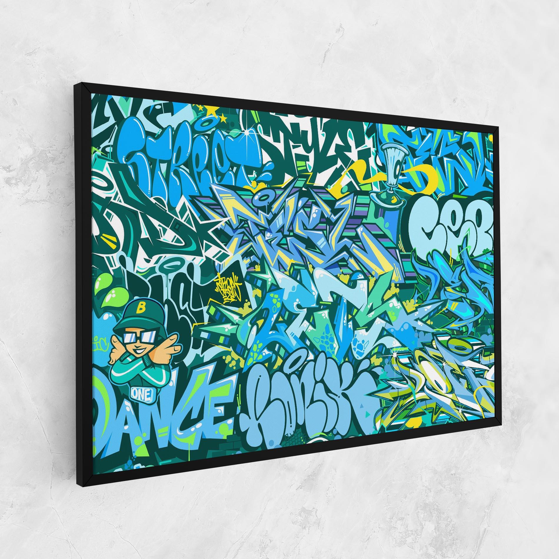 Leinwandbild Be One Graffiti mockup 1
