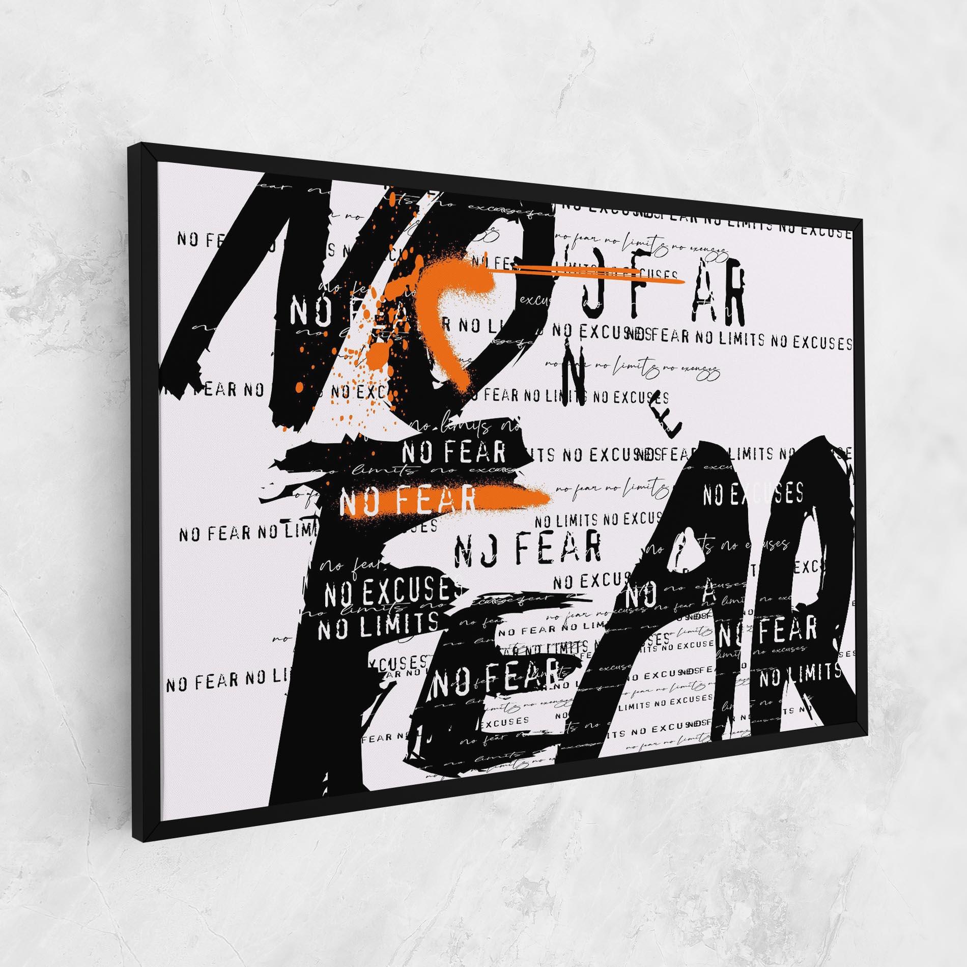 Leinwandbild No Fear Graffiti mockup 1