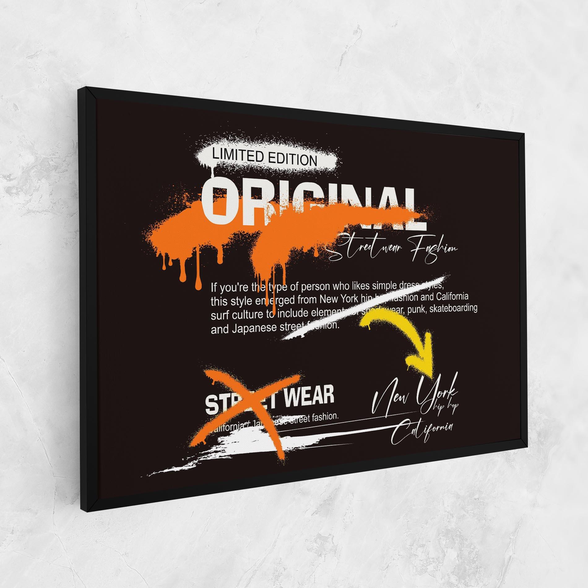 Leinwandbild Original Style Graffiti mockup 1