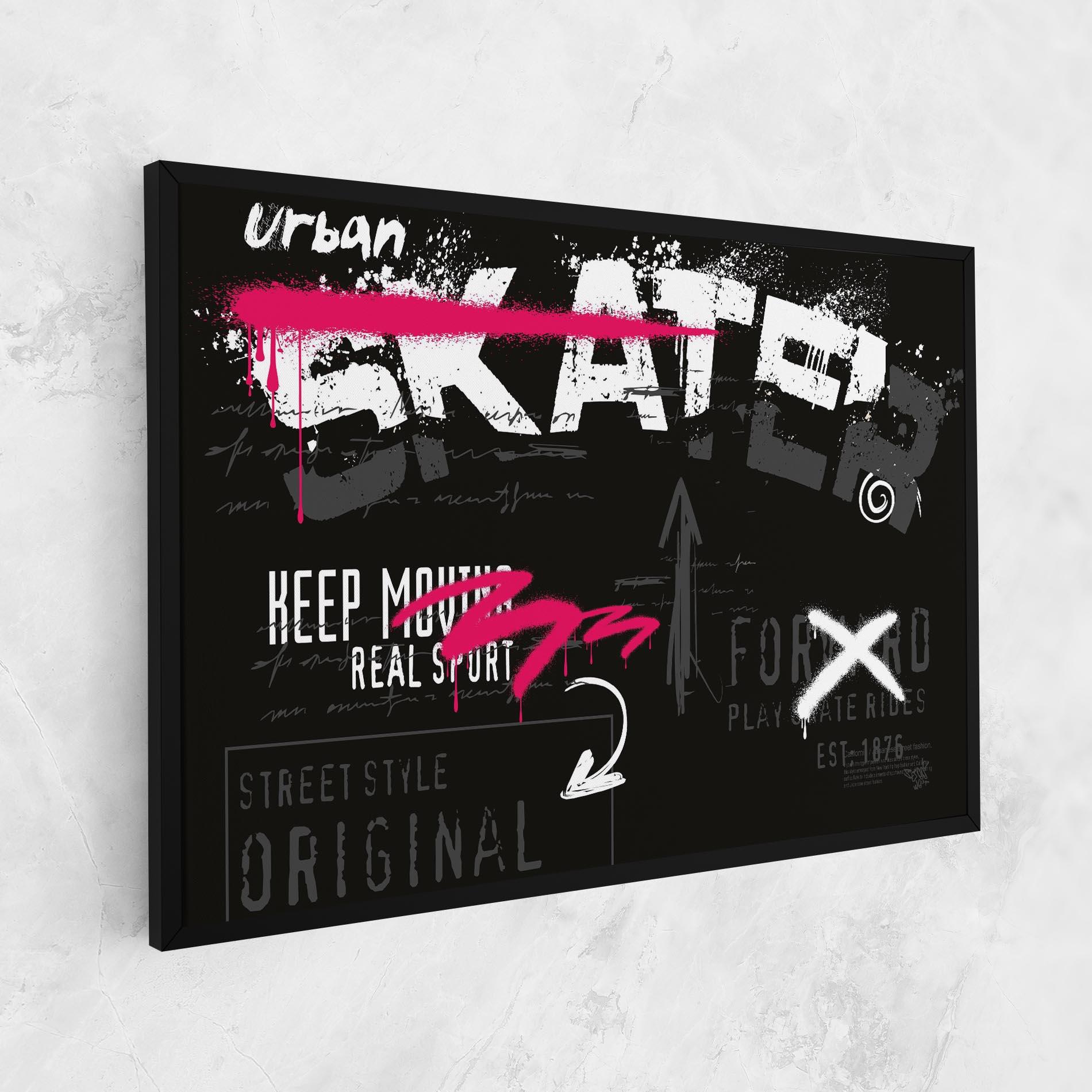 Leinwandbild Skater Spray mockup 1
