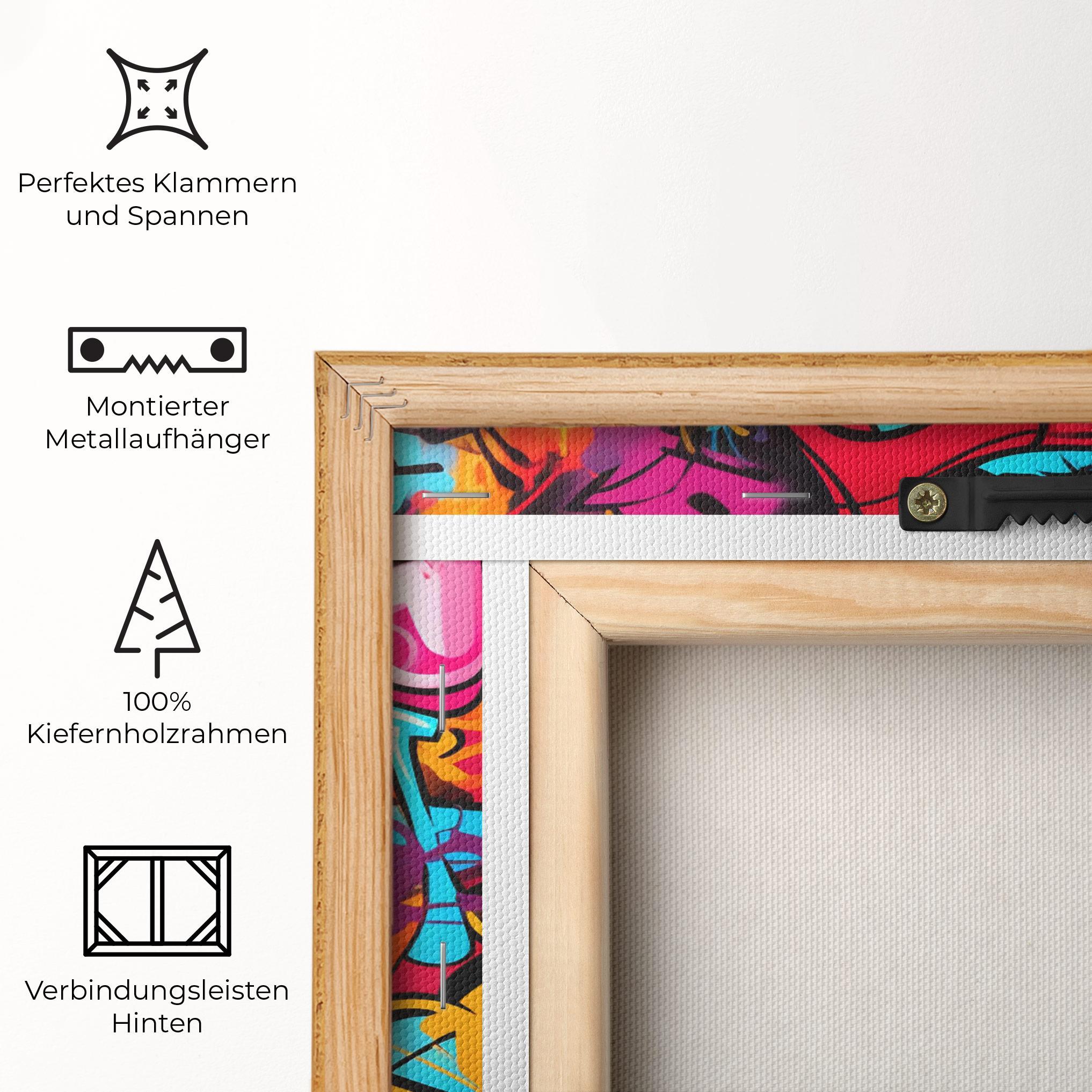 Leinwandbild Abstract Graffiti mockup 5