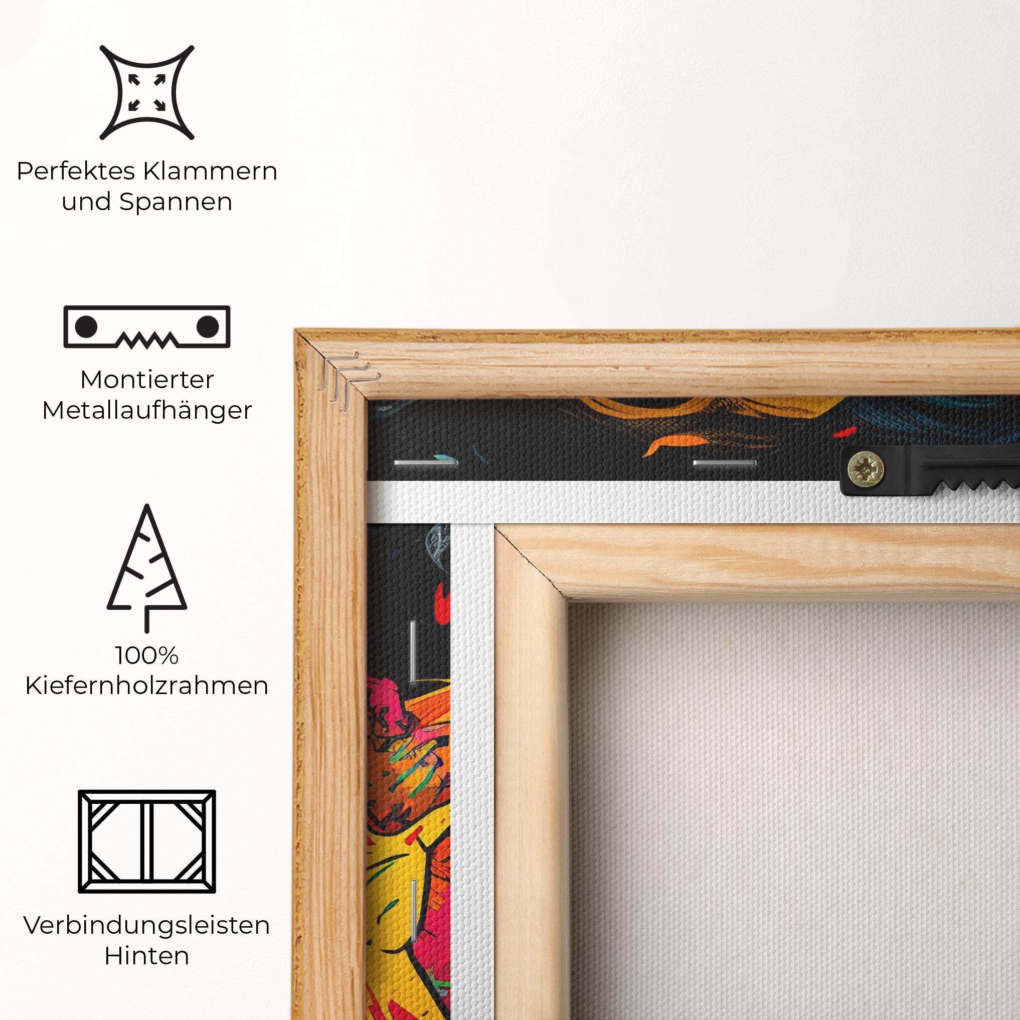 Leinwandbild Colorful Hands mockup 5