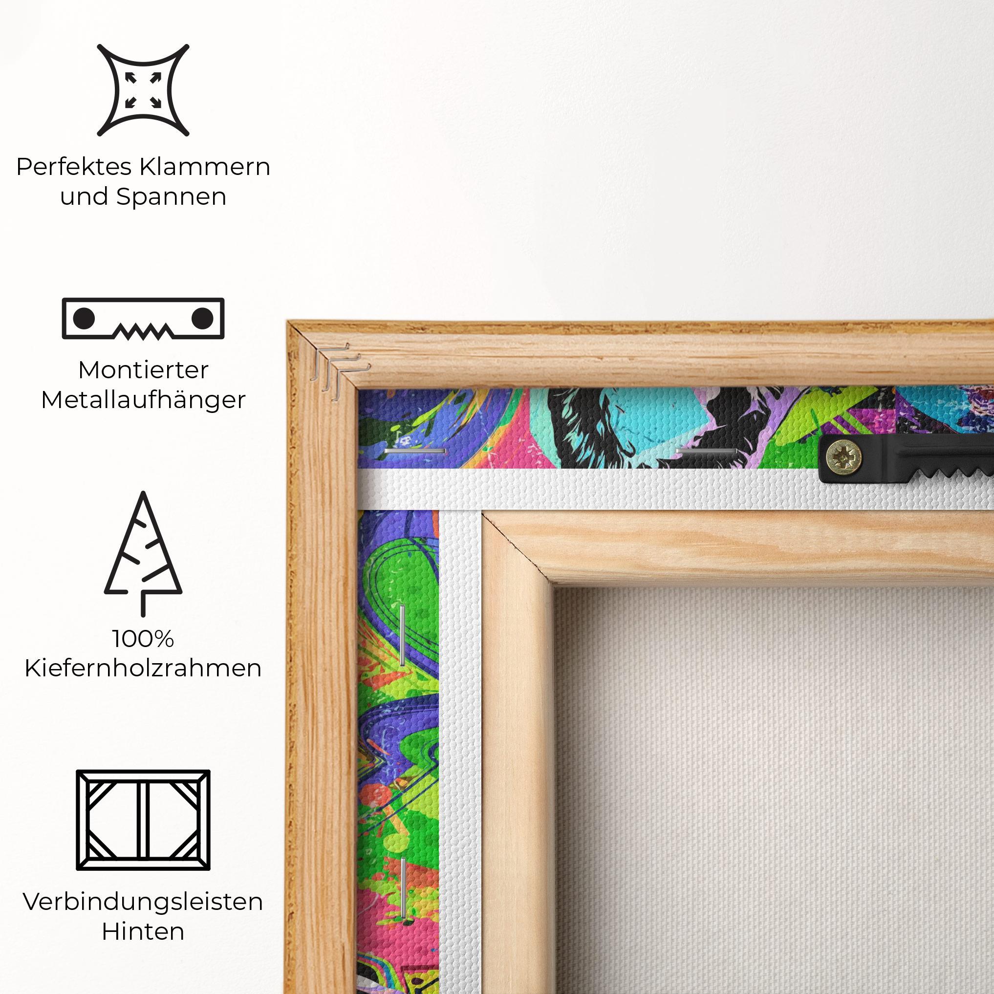 Leinwandbild Graffity Bulldog mockup 5