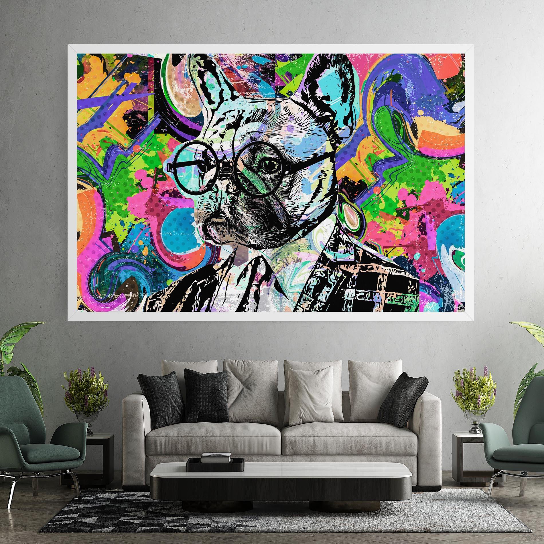 Leinwandbild Graffity Bulldog mockup 7