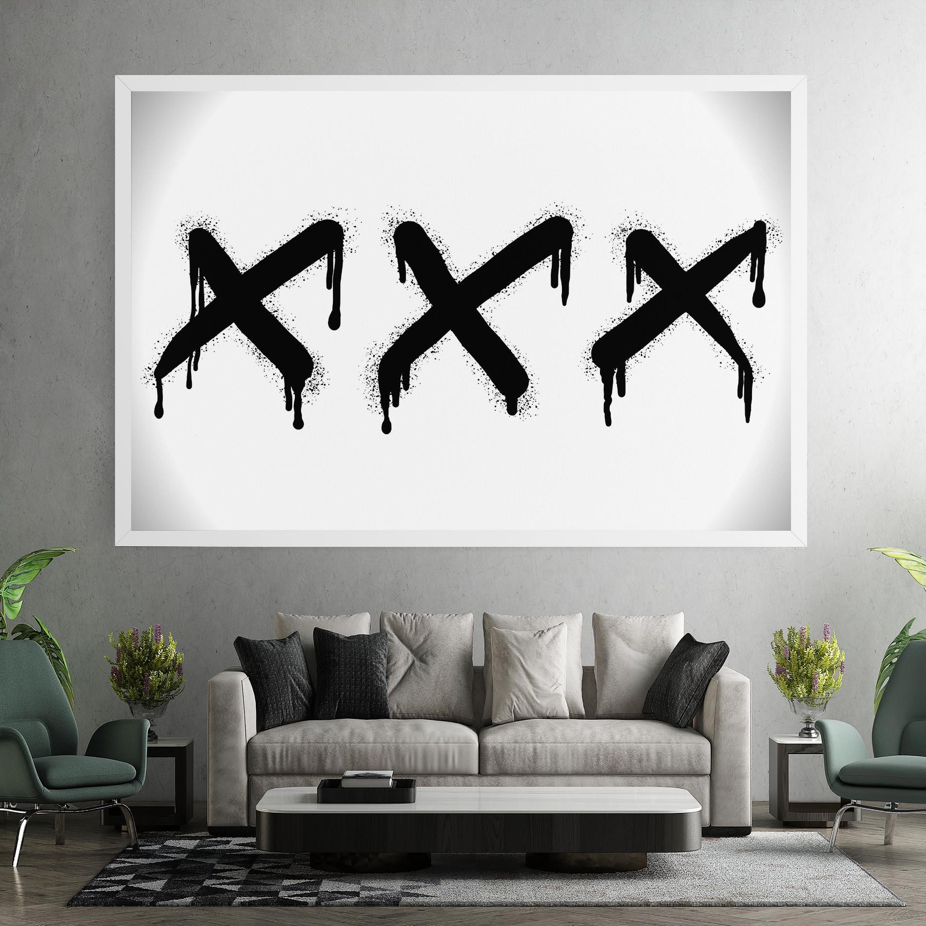 Leinwandbild Grafiti X Spray mockup 7