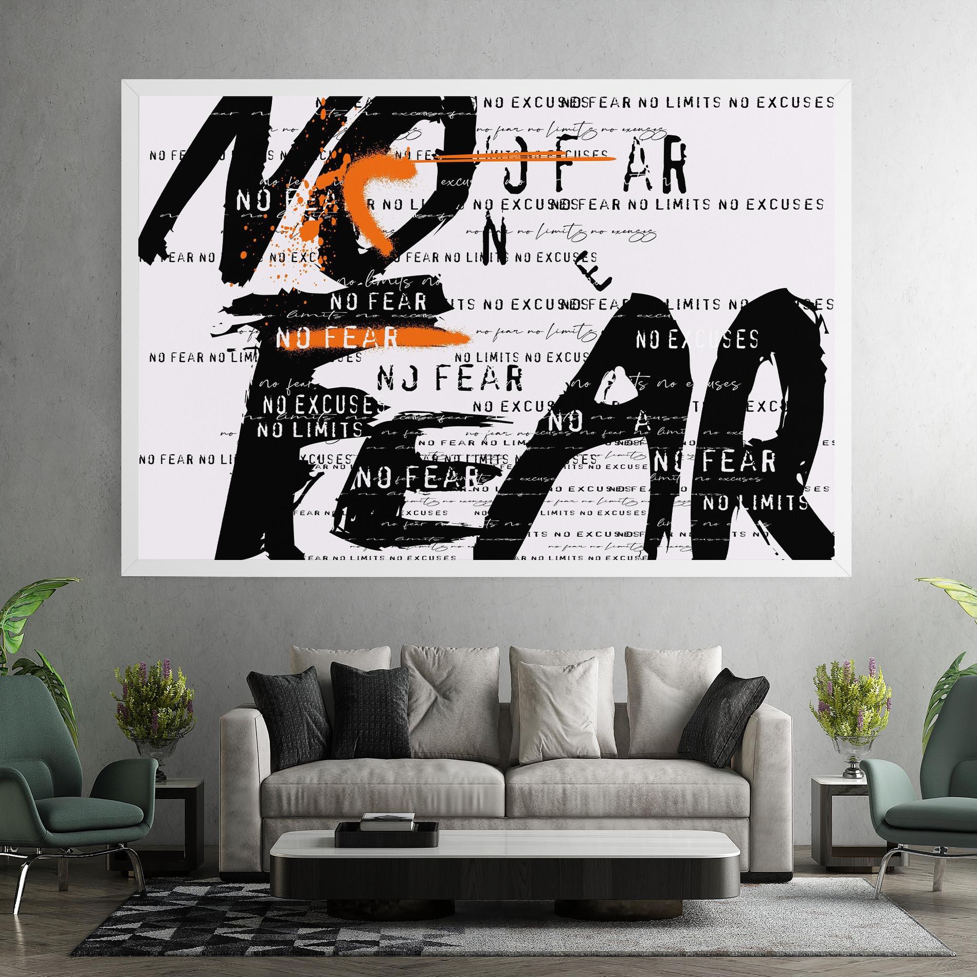 Leinwandbild No Fear Graffiti mockup 7