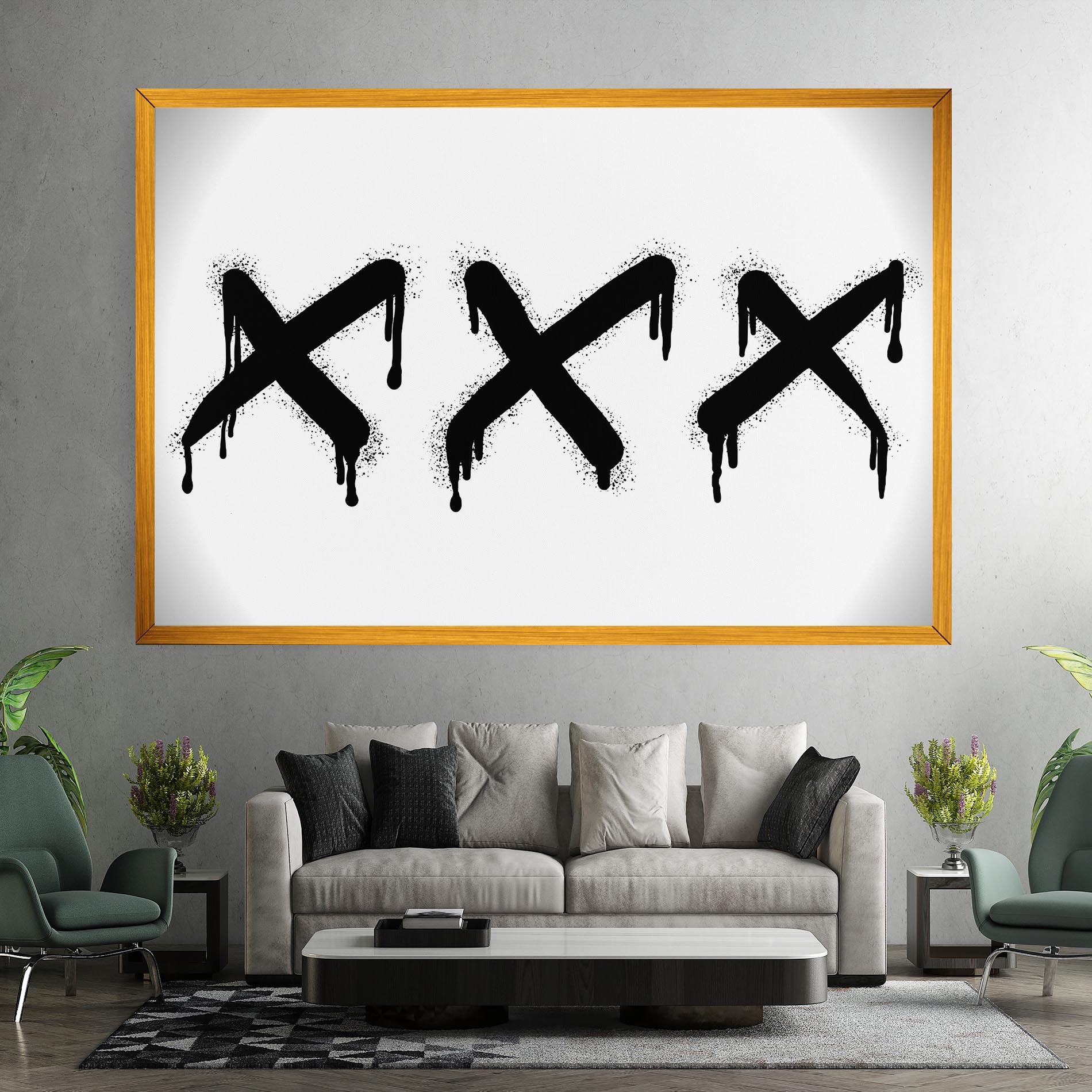 Leinwandbild Grafiti X Spray mockup 7