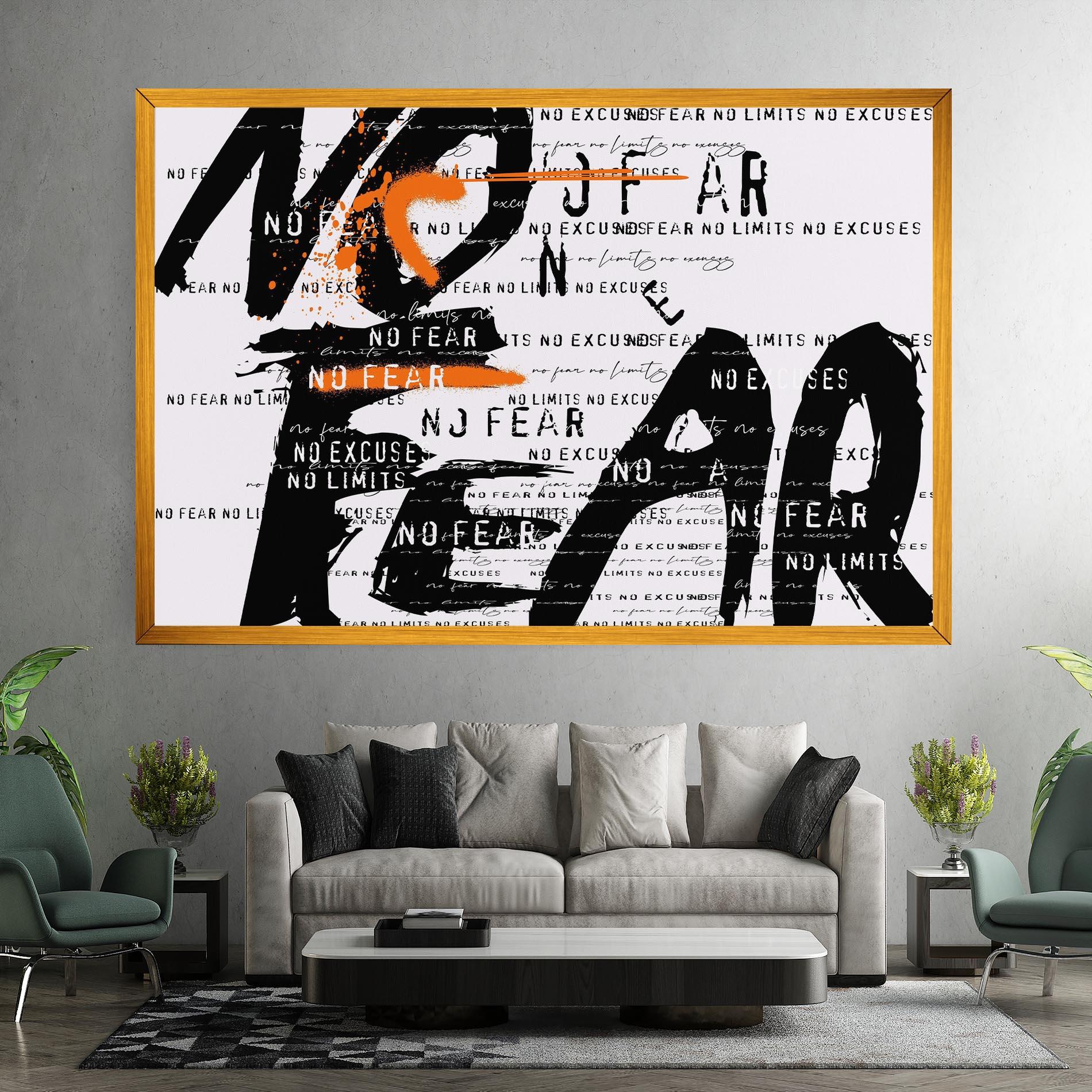 Leinwandbild No Fear Graffiti mockup 7
