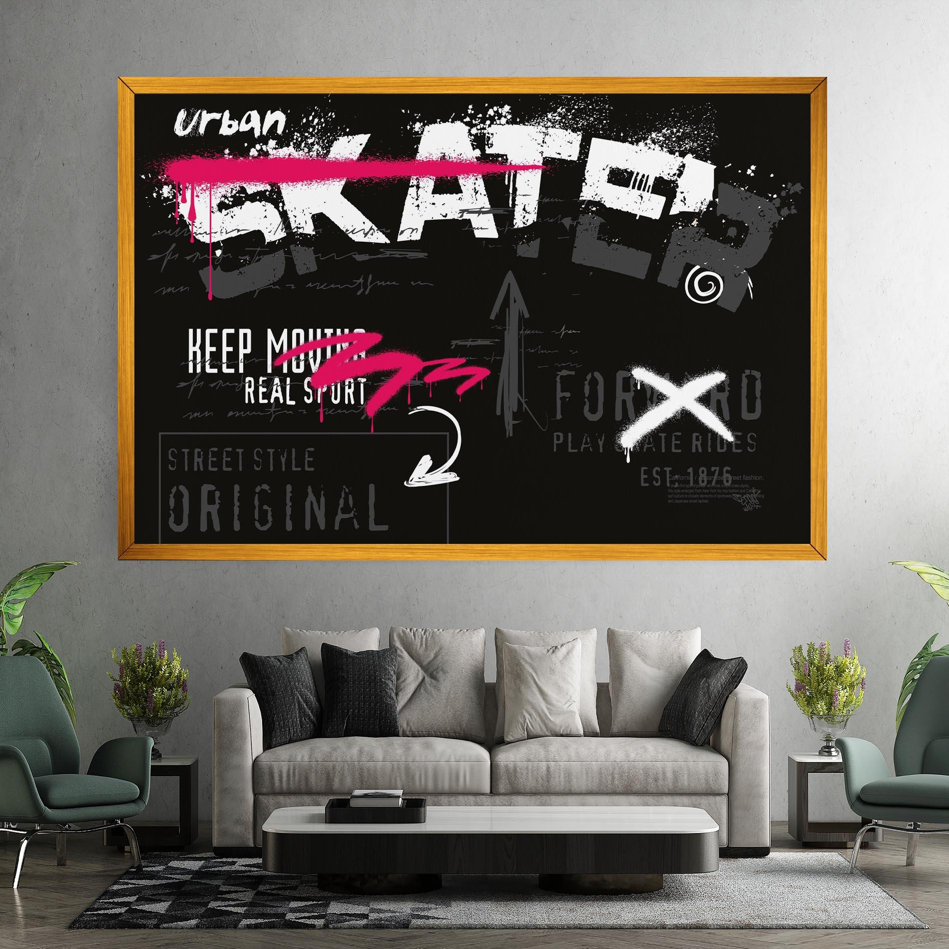 Leinwandbild Skater Spray mockup 7