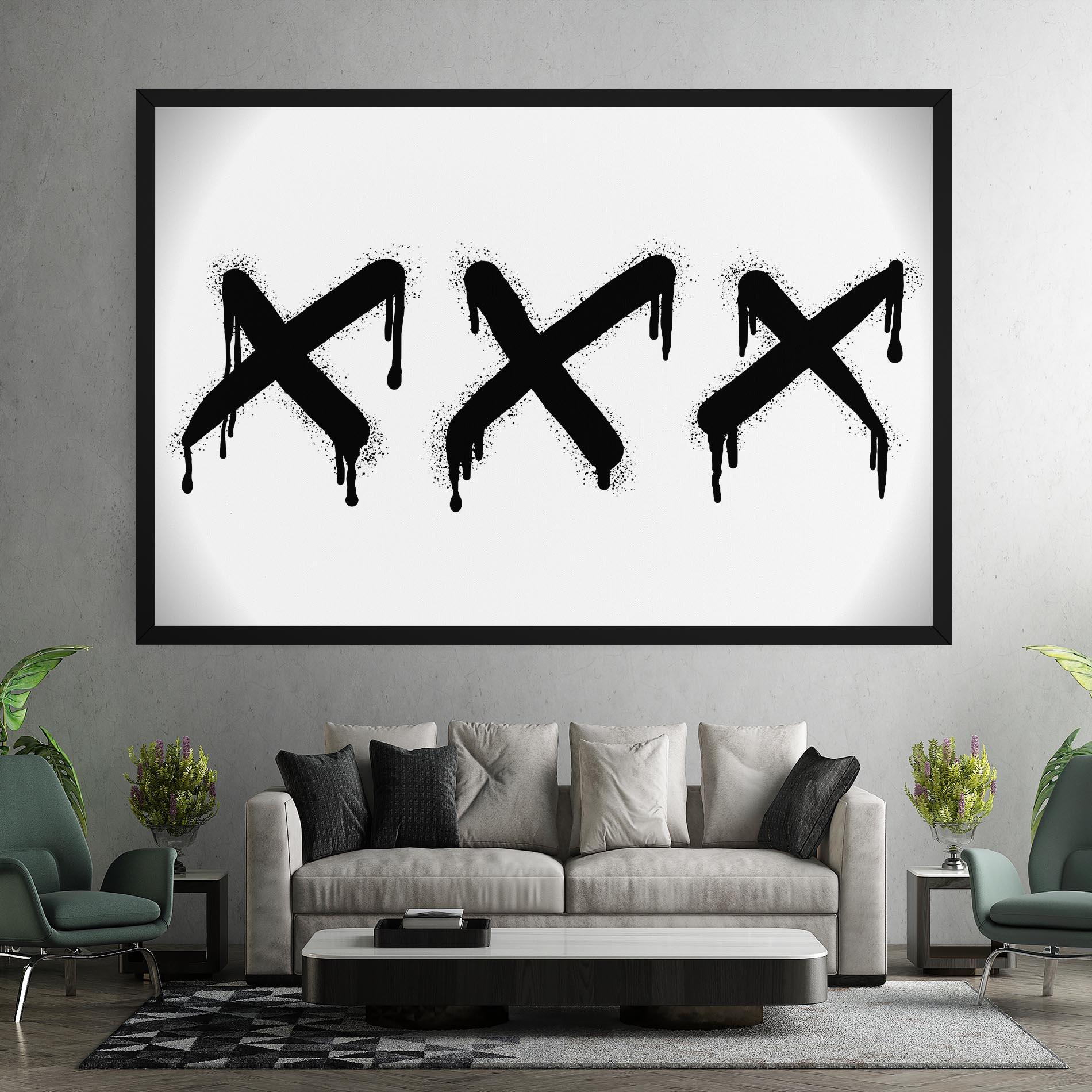 Leinwandbild Grafiti X Spray mockup 7