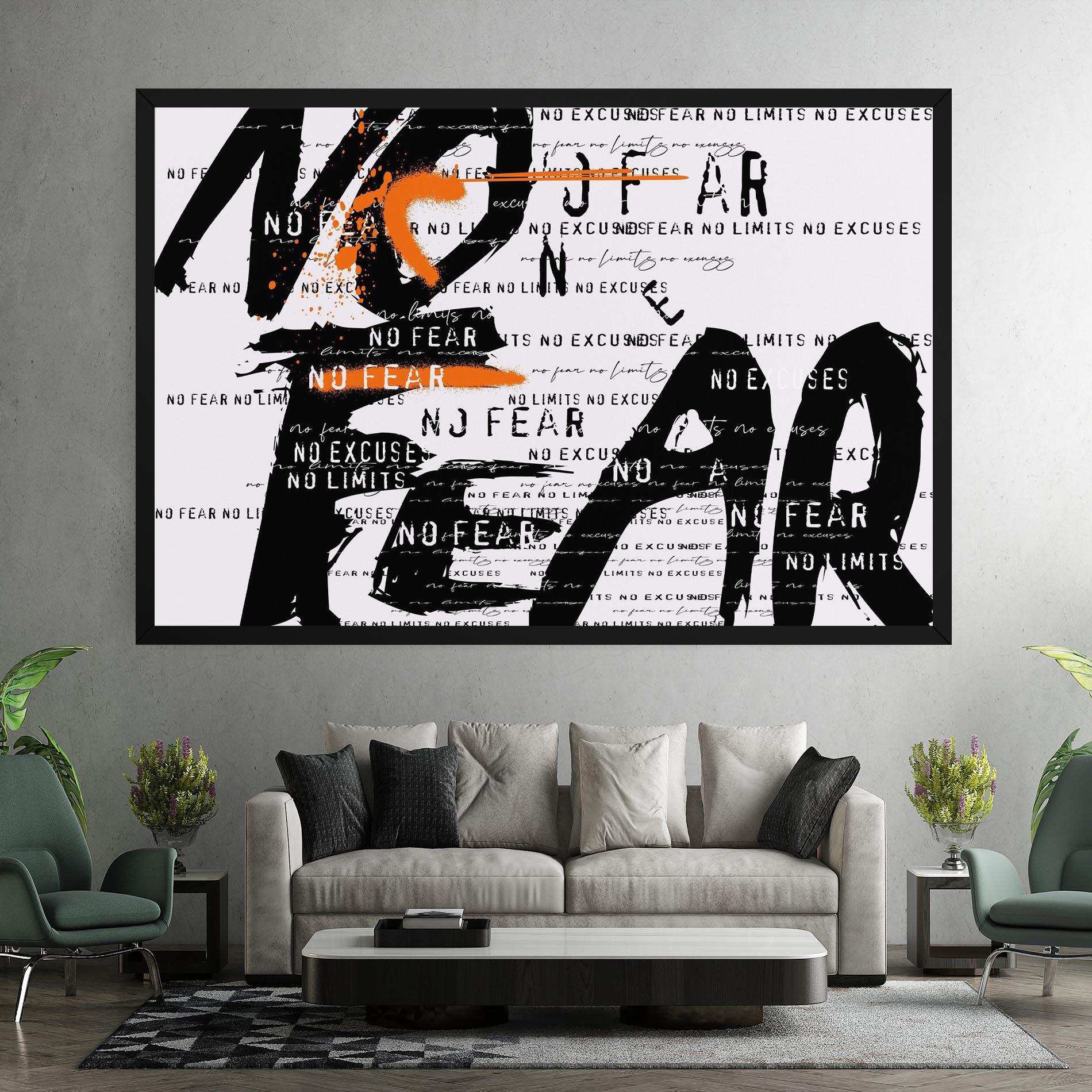 Leinwandbild No Fear Graffiti mockup 7