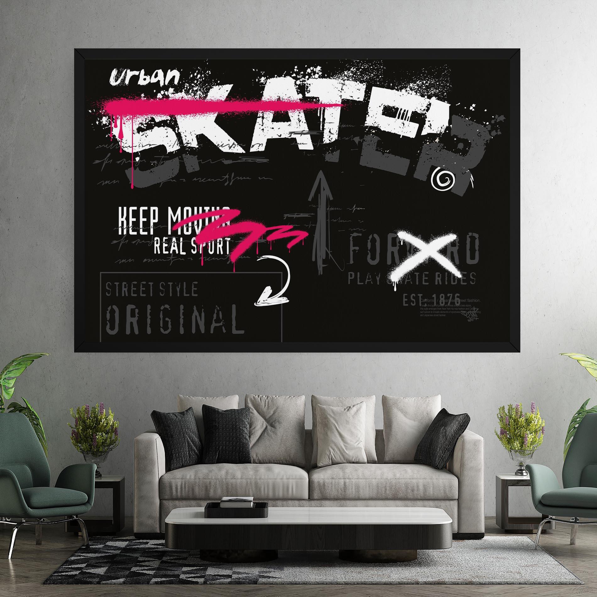 Leinwandbild Skater Spray mockup 7