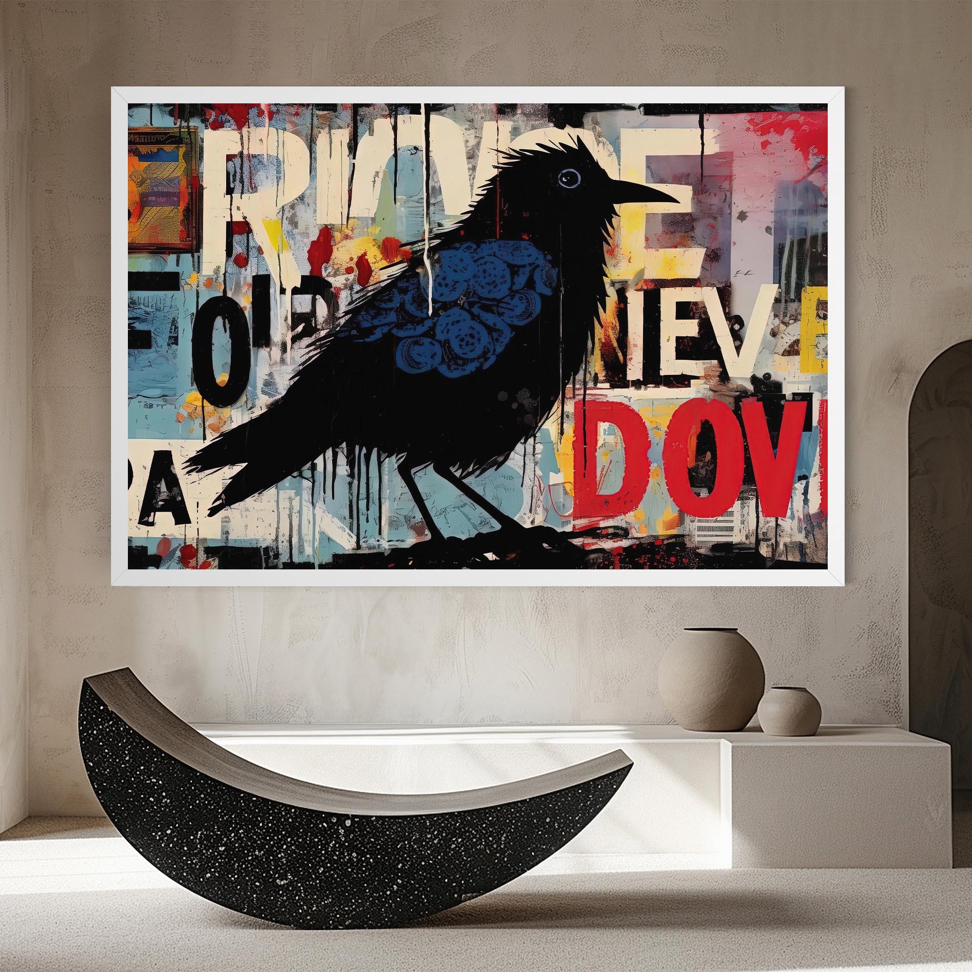 Leinwandbild Bird Old Doodle mockup 8