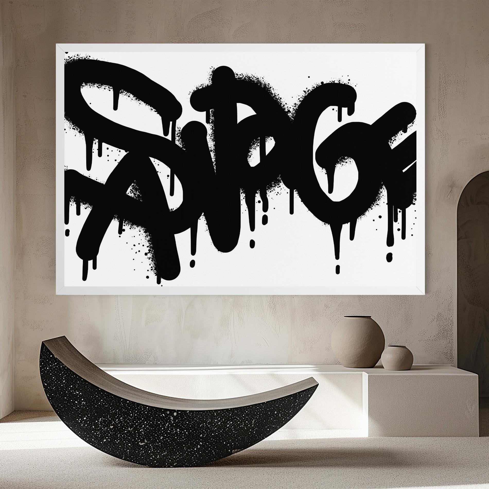 Leinwandbild Graffiti Savage mockup 8