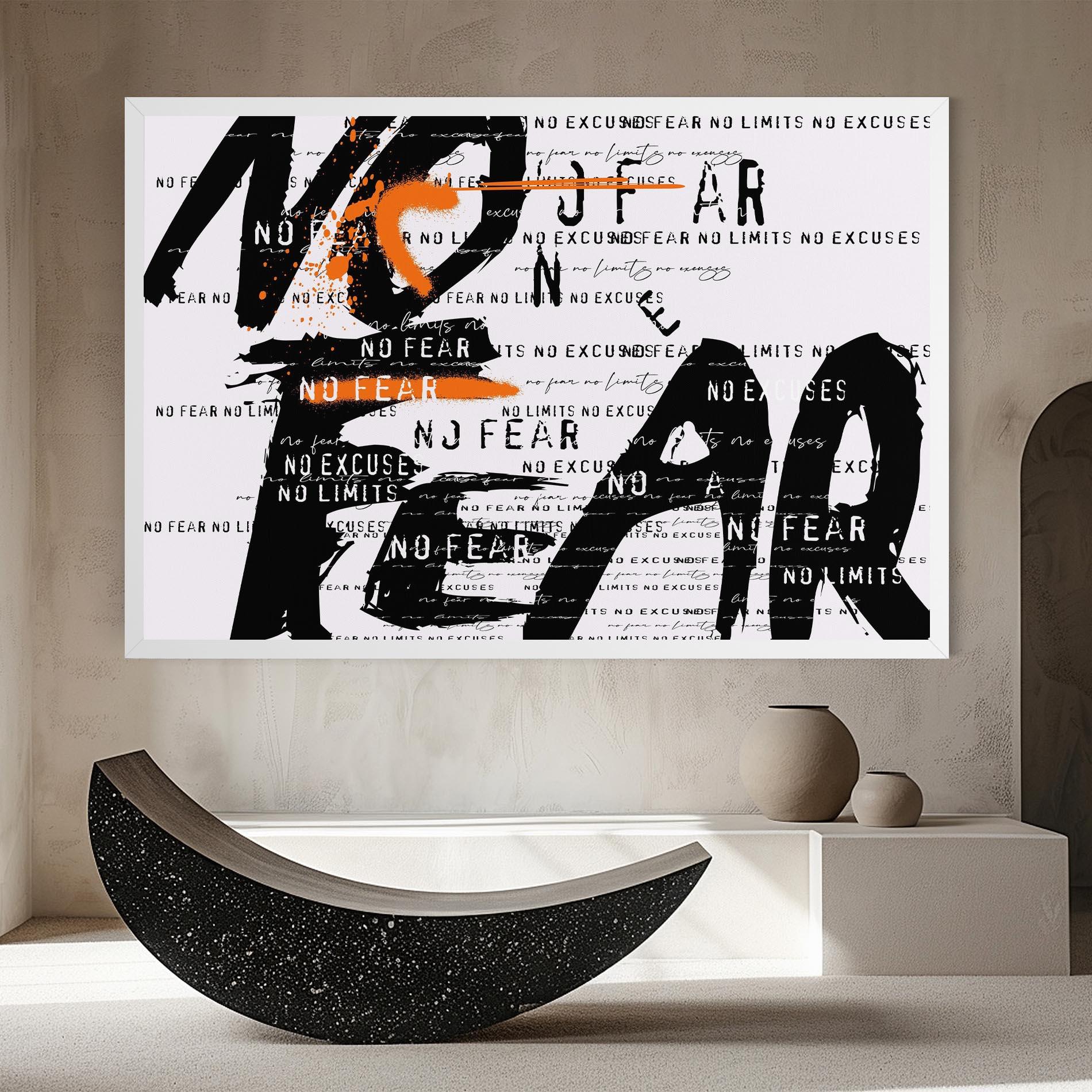 Leinwandbild No Fear Graffiti mockup 8