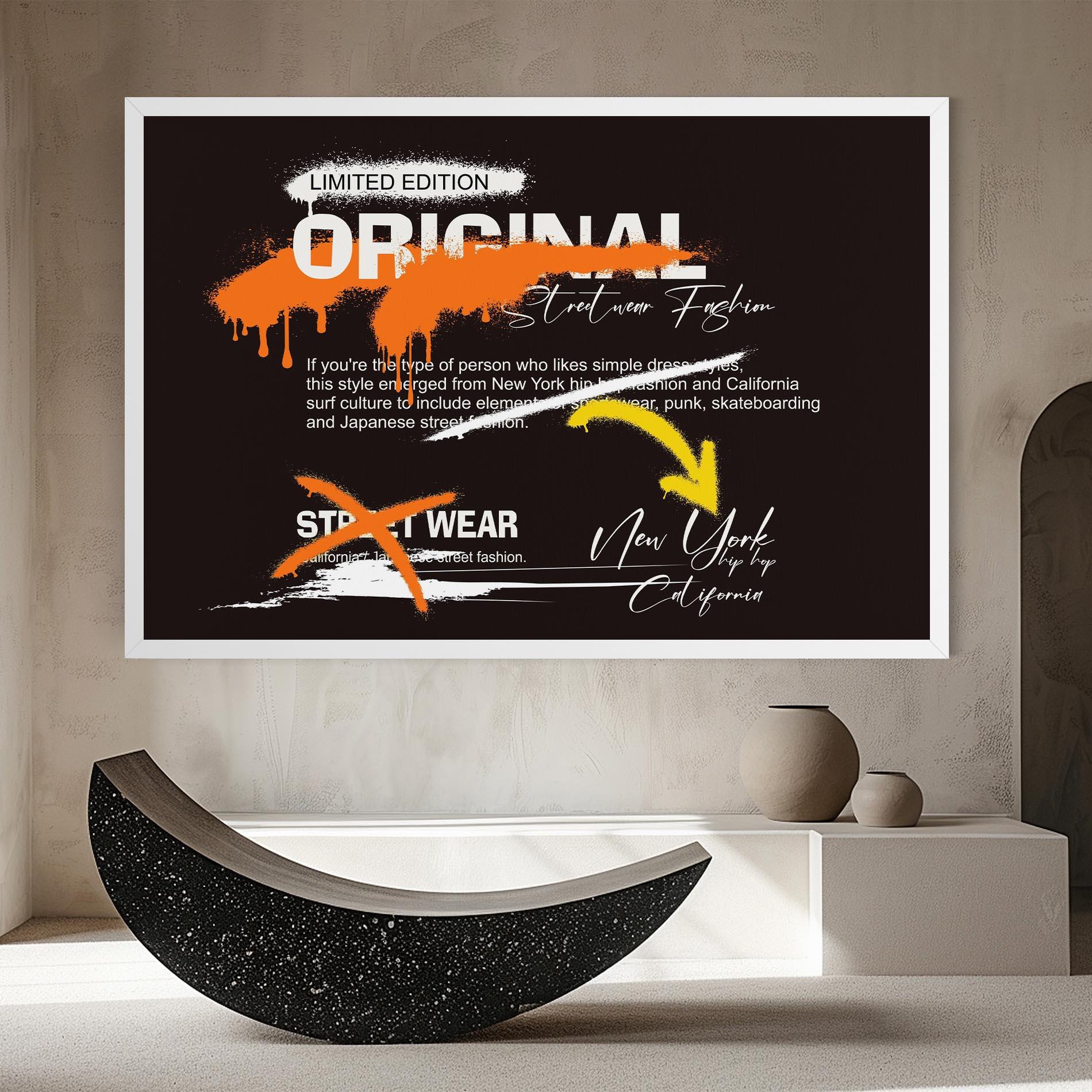 Leinwandbild Original Style Graffiti mockup 8